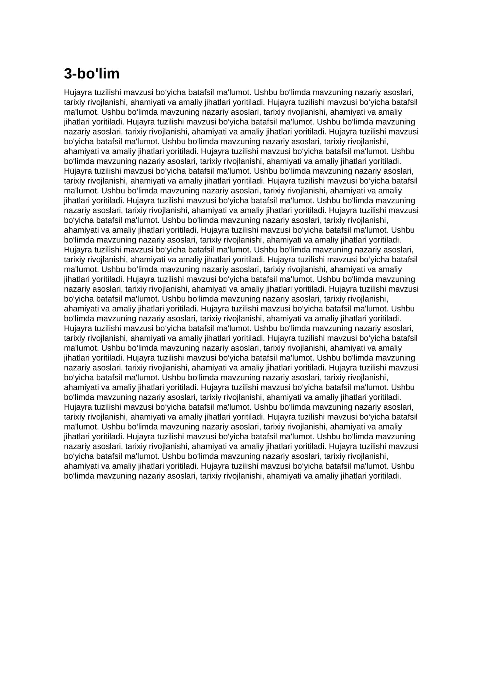 Hujayra tuzilishi 3