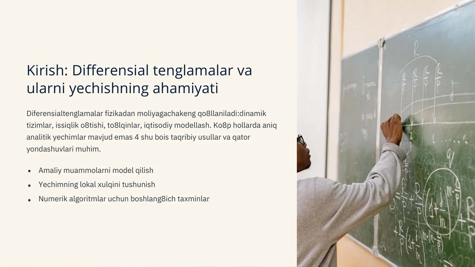 Differensial tenglamani qatorlar bilan ishlash 3