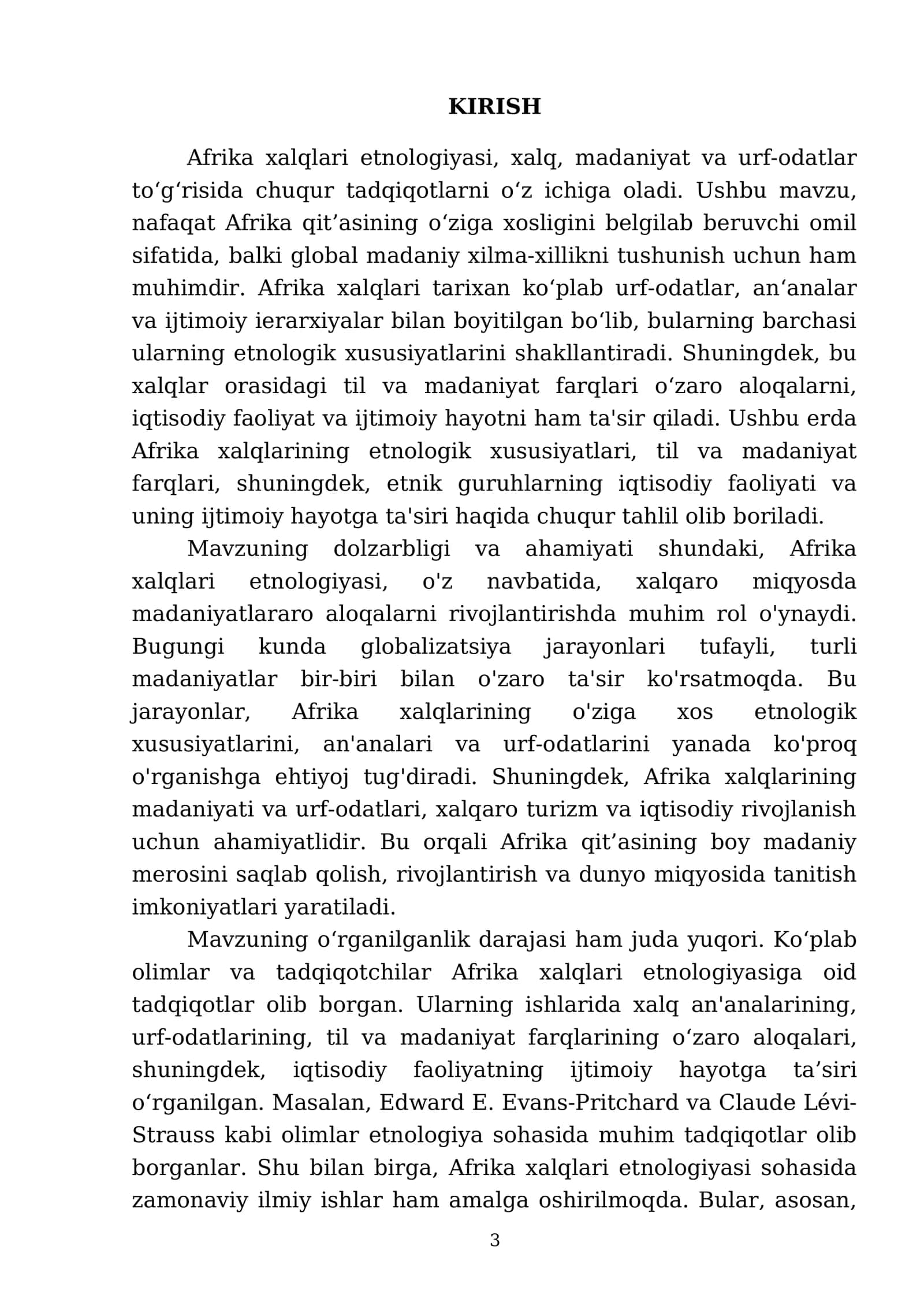 Afrika Xalqlari Etnalogiyasi 3