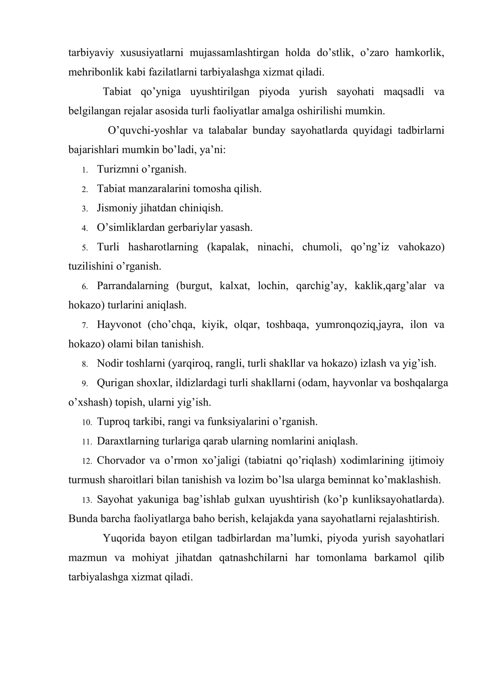 Piyoda yurish sayohatlari 3