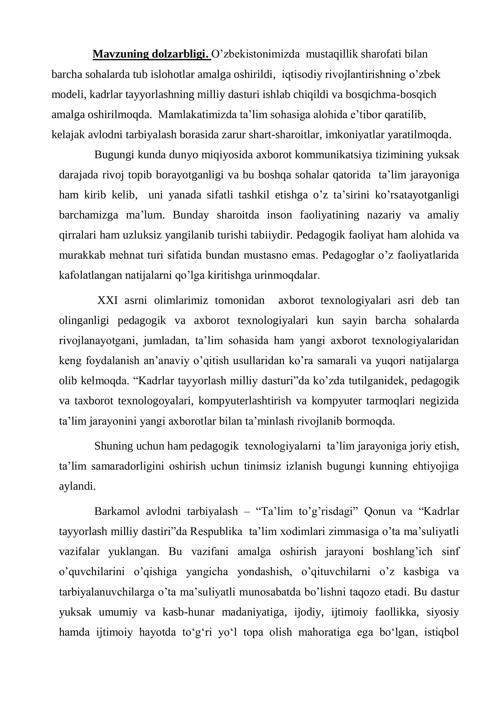 Pedagogik texnologiyalarning nazariy asoslari 3