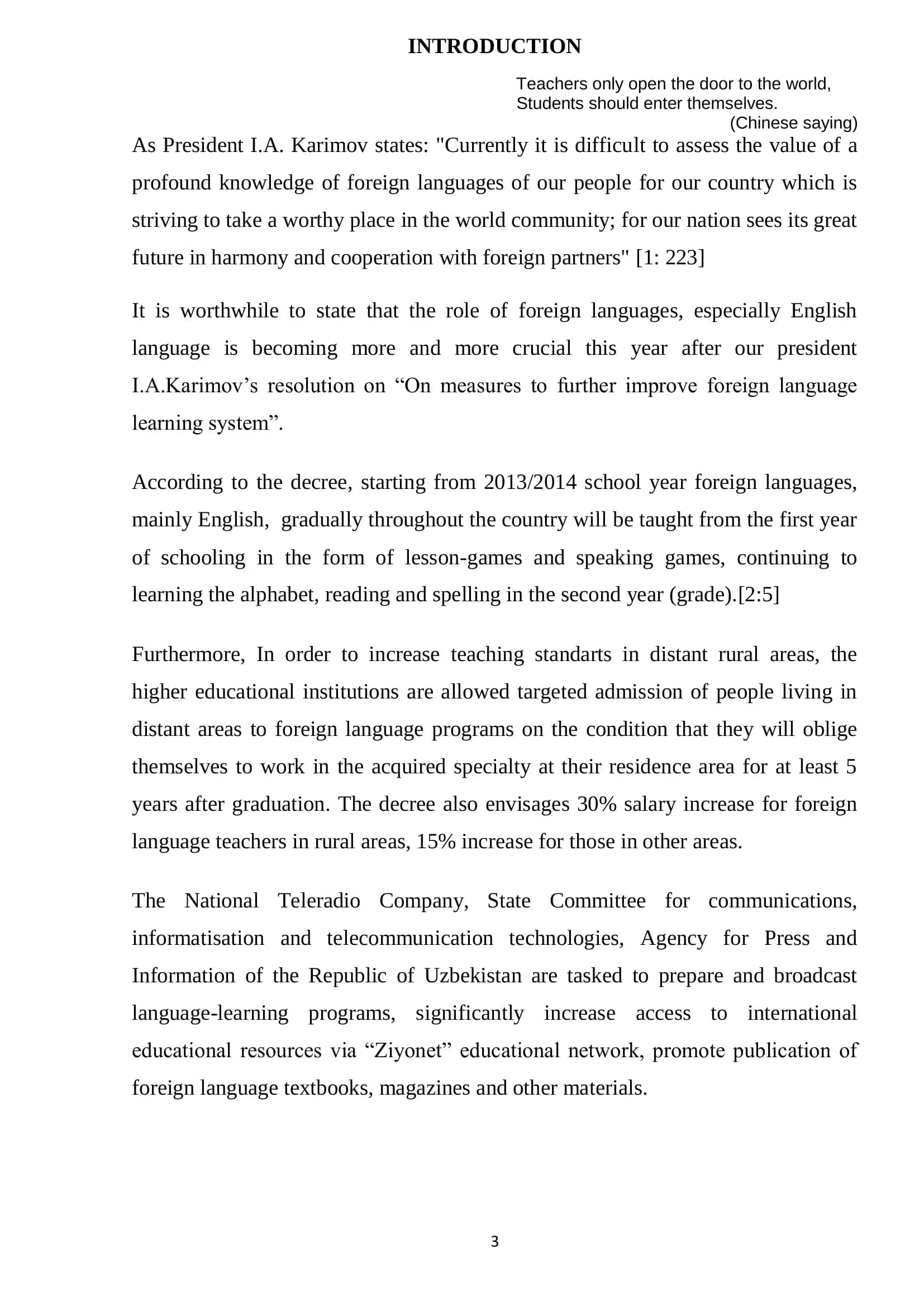The Role of Listening in teaching English at the specialized schools 3