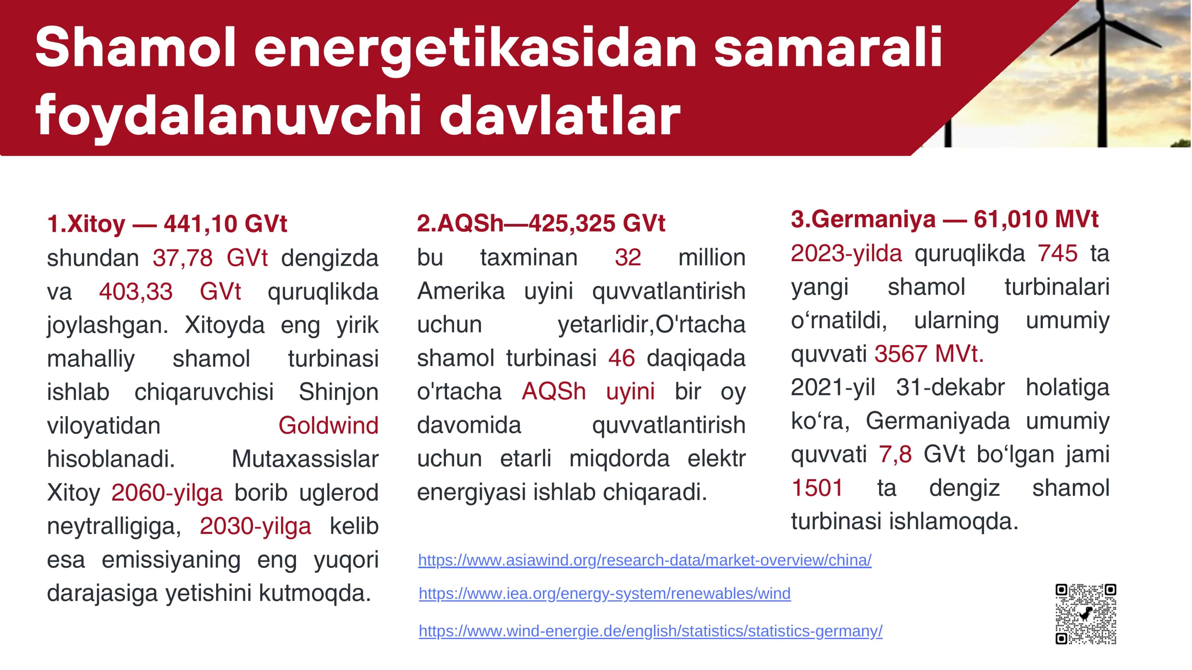 SHAMOL ELEKTR STANSIYASI VA UNING ENERGETIK IMKONIYATLARINI BAHOLASH 3