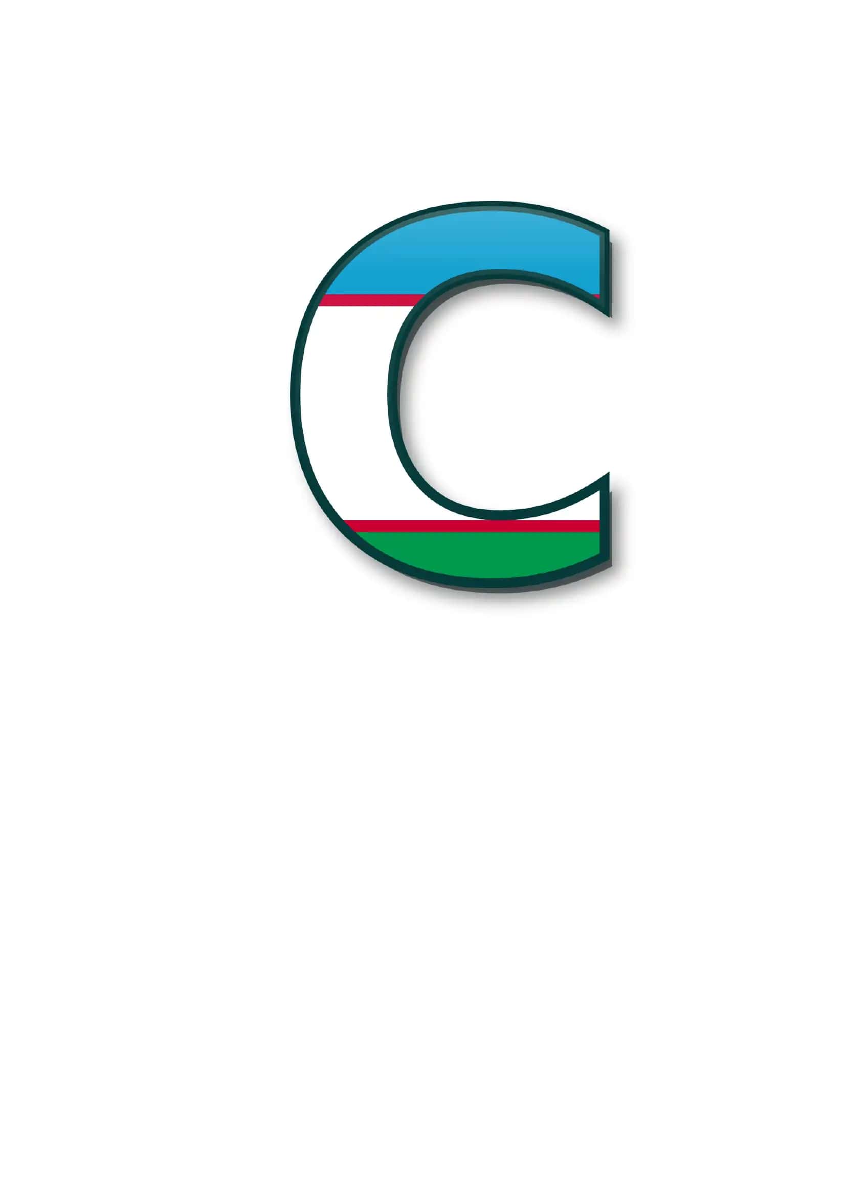O‘zbekiston bayrog‘i uslubidagi Lotin alifbosi harflari (PPT/SVG) 3