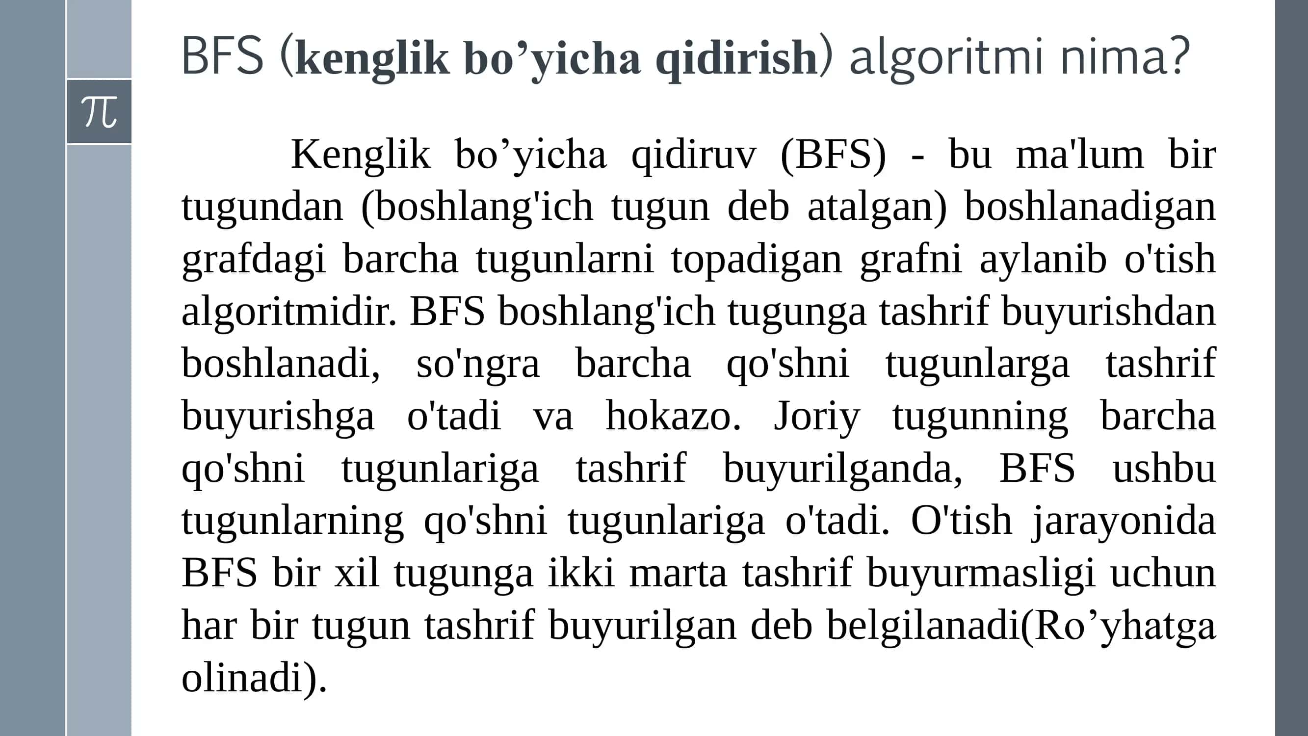 Grafni aylanib chiqish 3