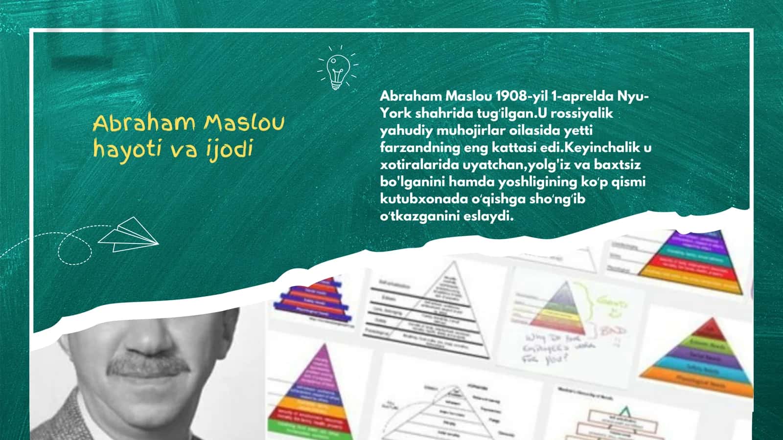 Abraham Maslou hayoti va ijodi 3