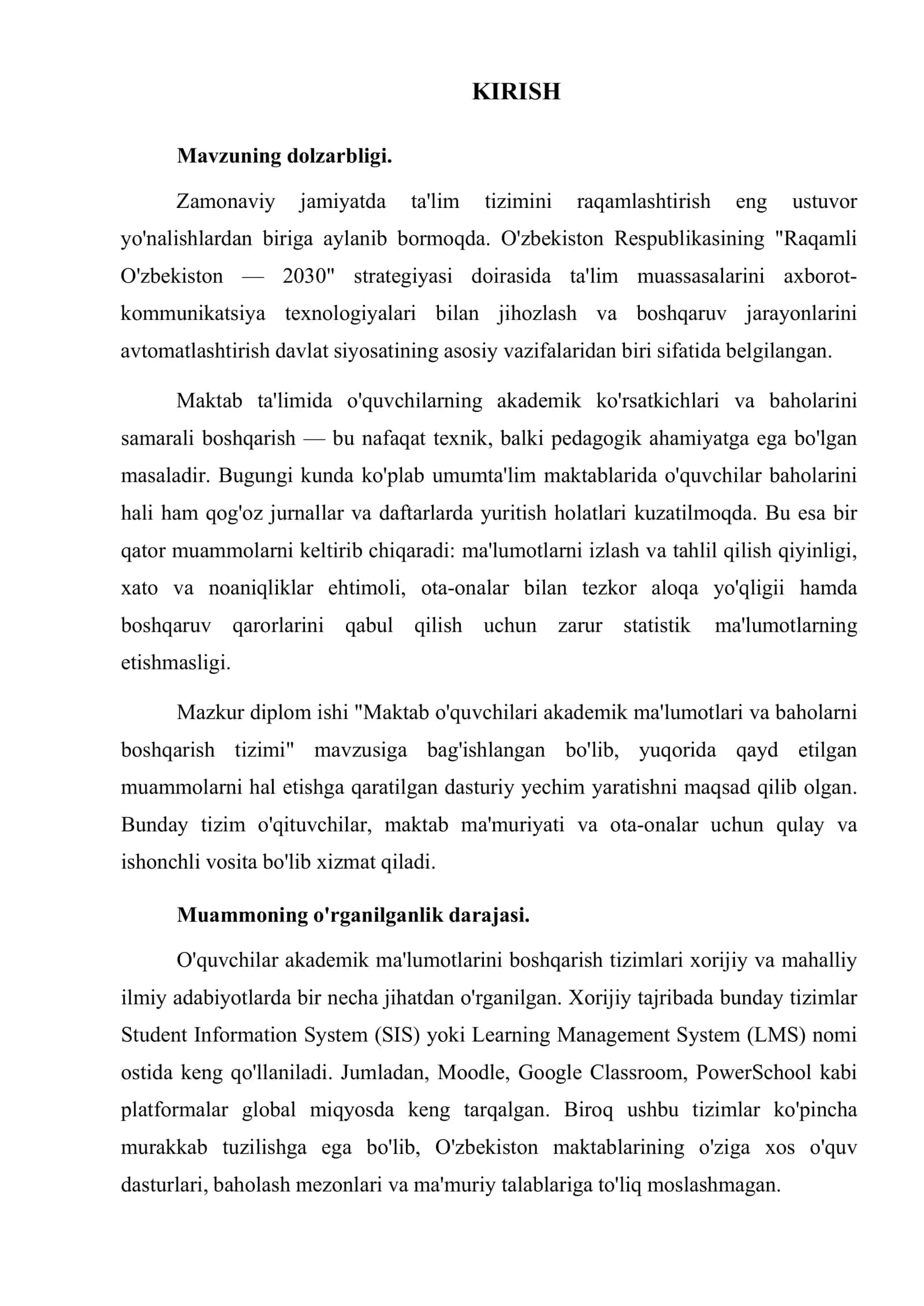 Maktab o‘quvchilari akademik maʼlumotlari va baholarni boshqarish tizimi 3
