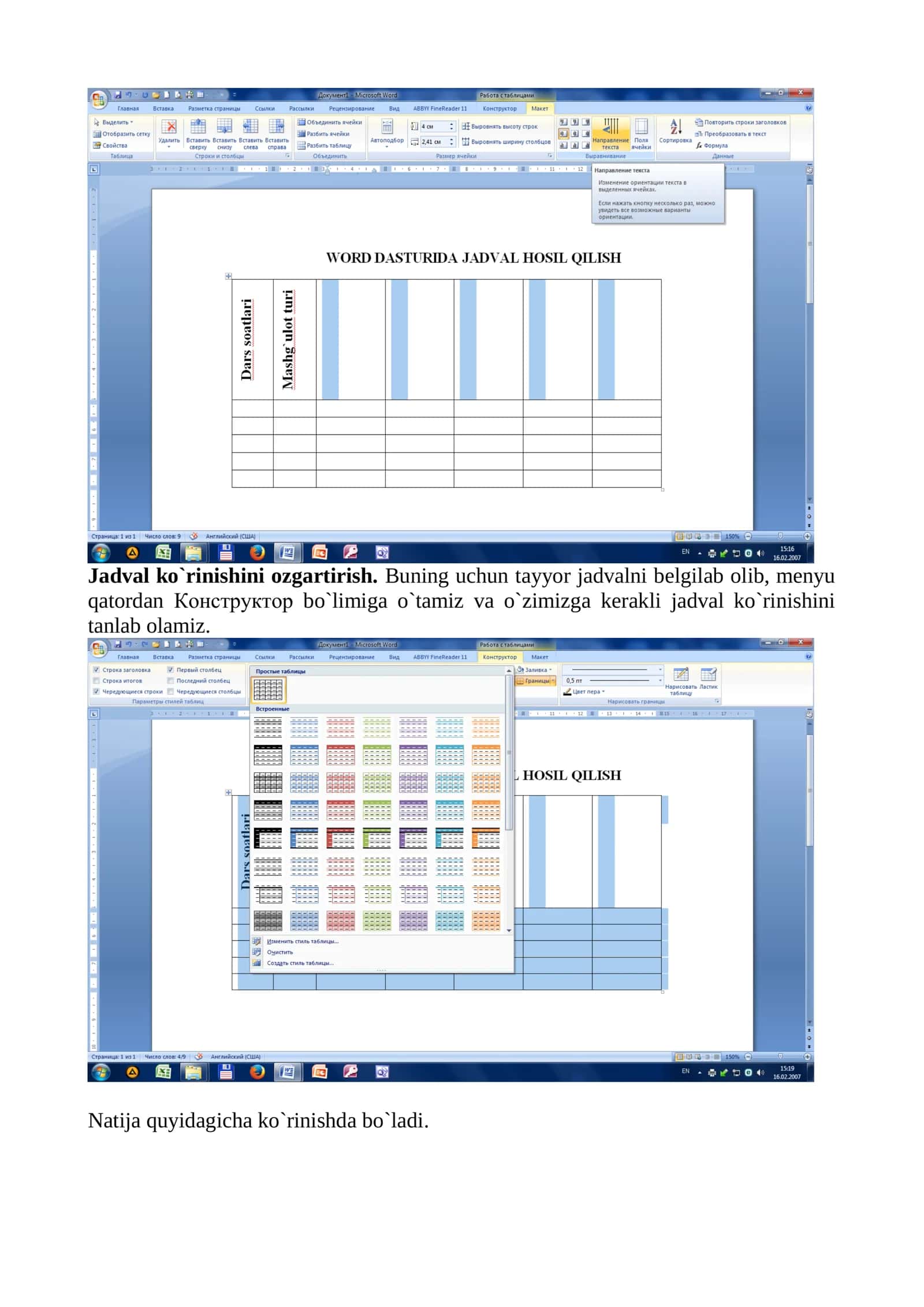 MS Word dasturi yordamida qishloq xo‘jaligi sohasiga oid me’yoriy hujjatlar bo‘yicha topshiriqlarni bajarish 3