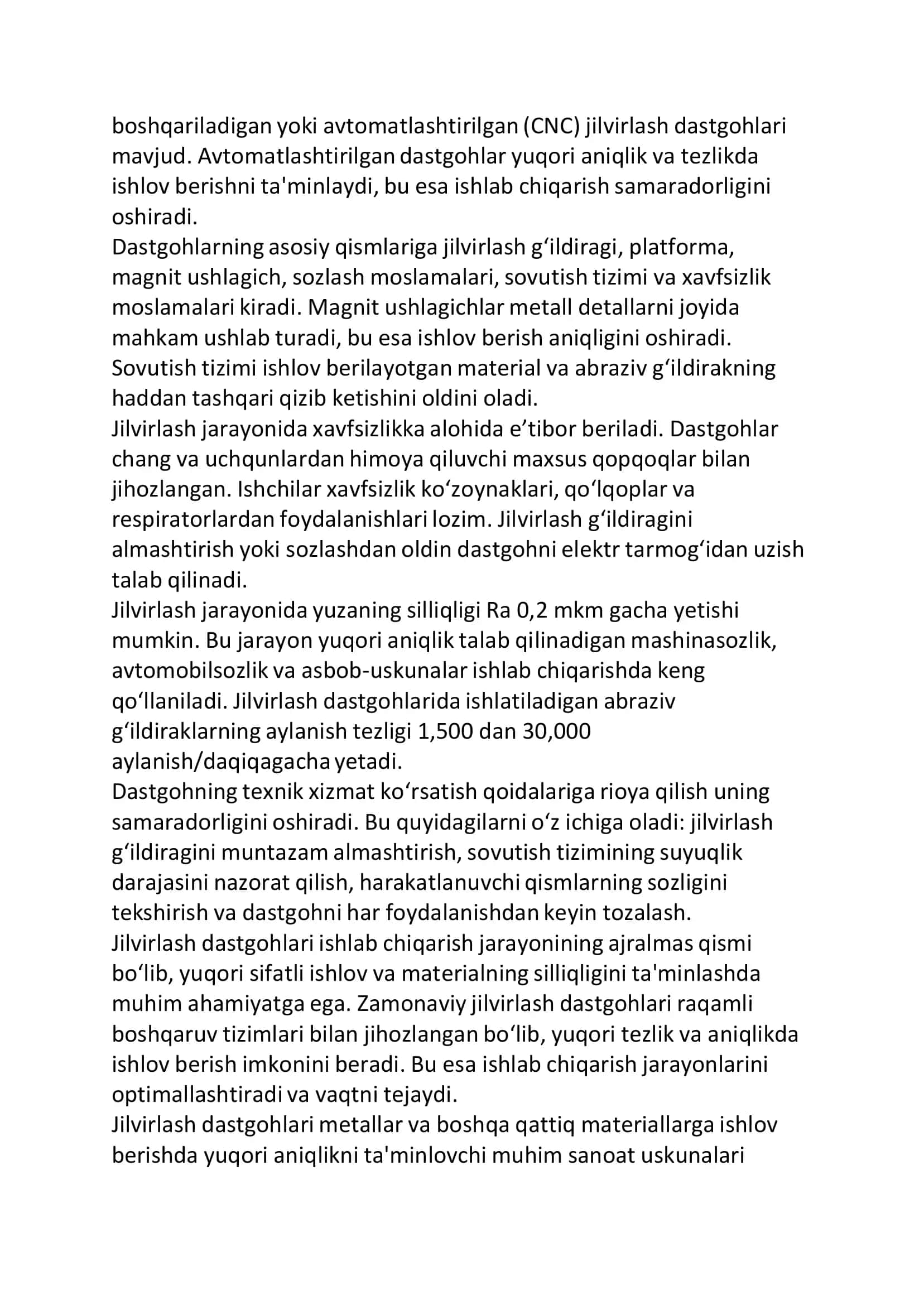 Jilvirlash dastgohlarining moslama va asboblari 3
