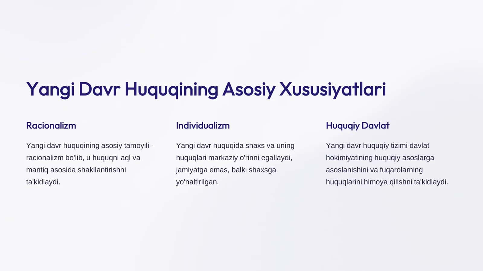 Yangi Davr Huquqining  Shakllanishi va Rivojlanishi 3