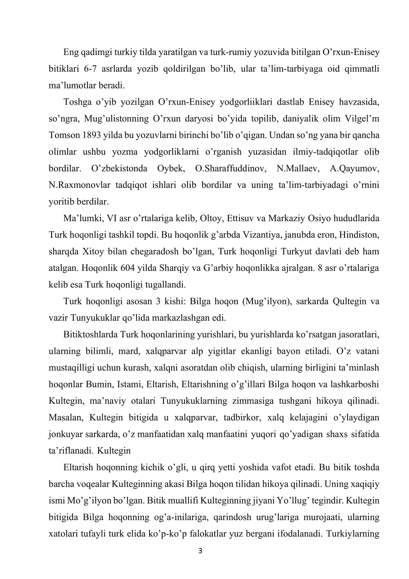 Eng qadimgi davrlardan IX asrgacha tarbiya, maktab va pedagogik fikrlar 3
