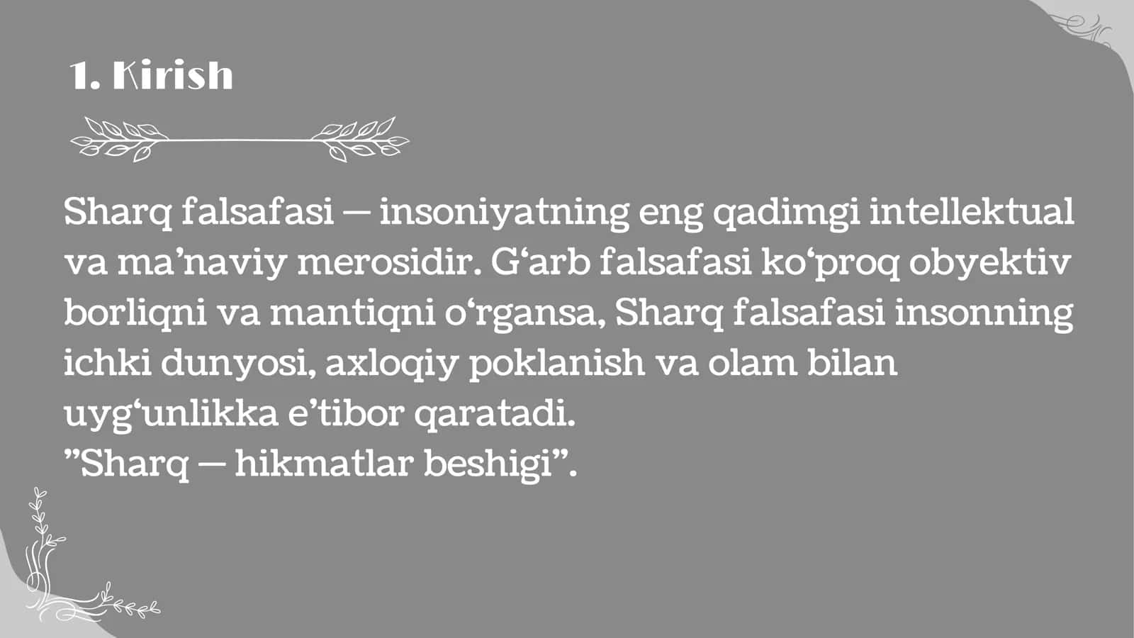 Sharq falsafasining mohiyati va ijtimoiy taraqqiyotdagi roli 3
