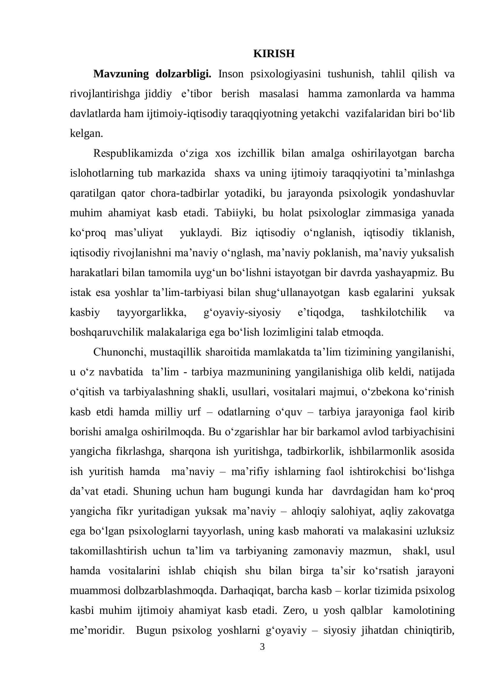 UMUMTALIM MAKTABLARIDA PSIXOLOGIK XIZMAT AMALIYOTINING ASOSIY YO‘NALISHLARI 3
