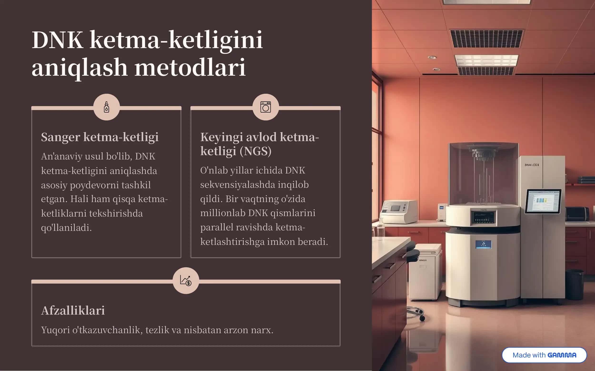 Genomni o'rganishning molekulyar genetik metodlari 3