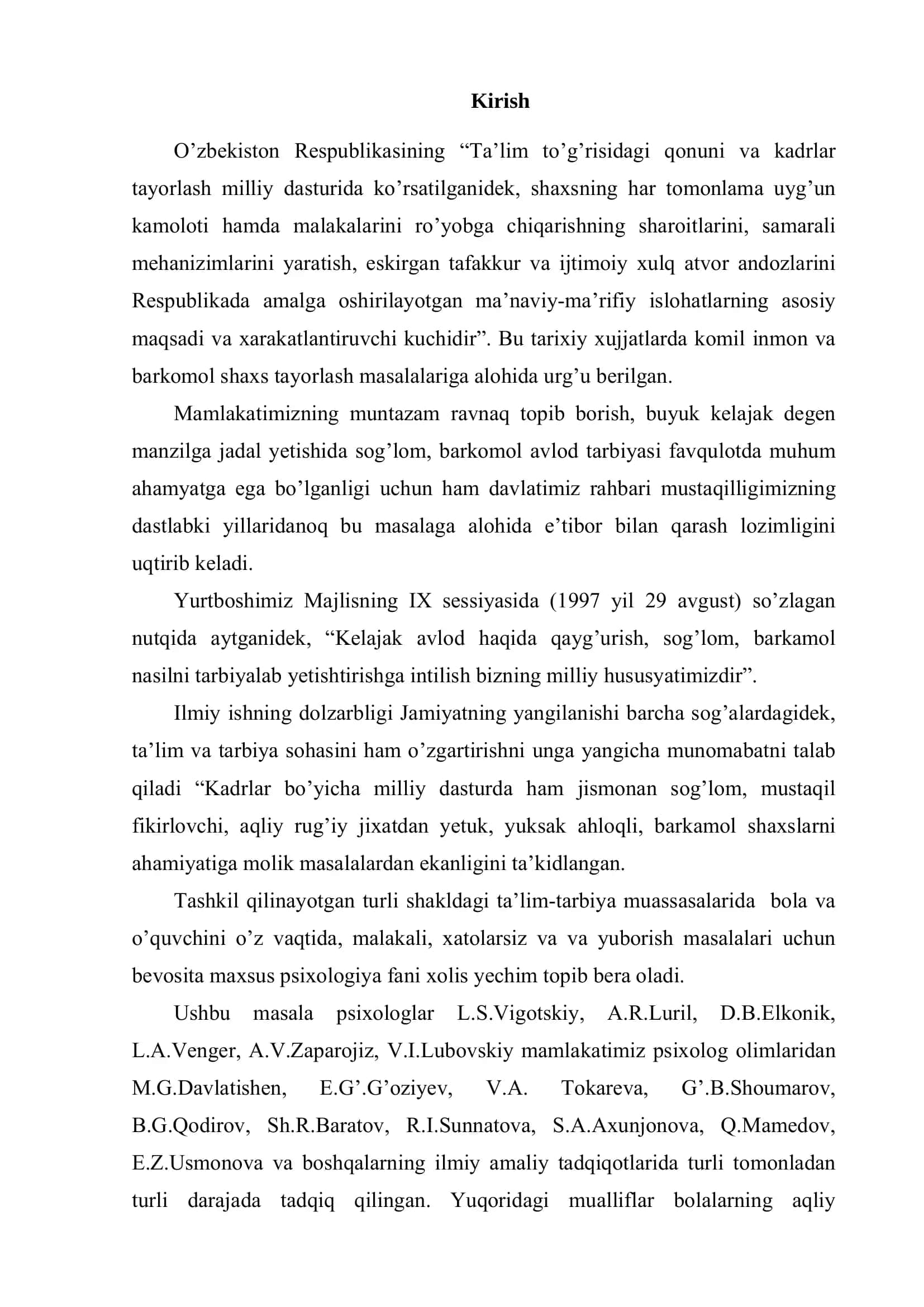 "AQLI ZAIF O’QUVCHILARDA VERBAL XOTIRANI TEKSHIRISH USULLARI" 3