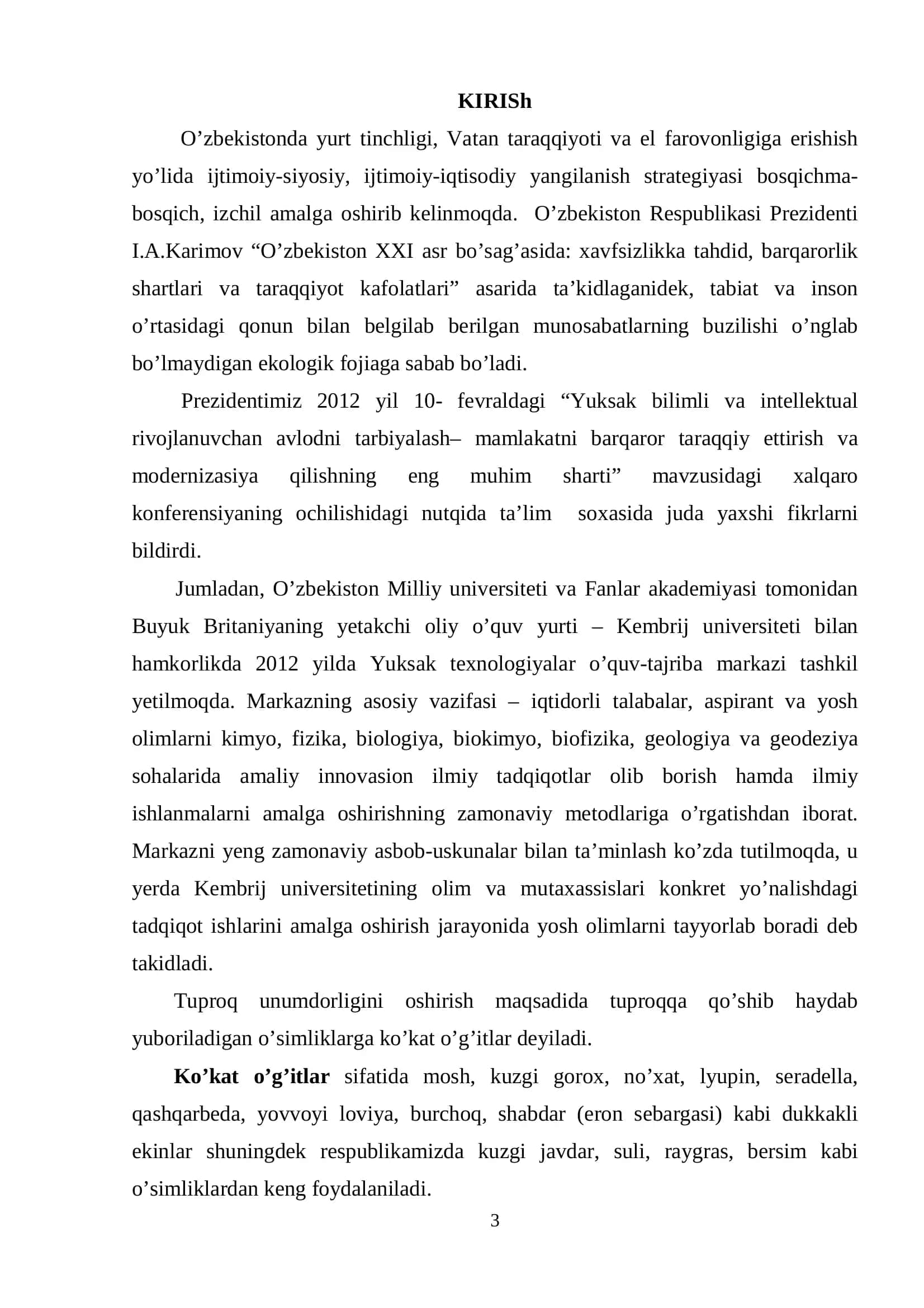 Agrokimyo, tuproqshunoslik va o’simliklarni himoya qilish kafedrasi 3