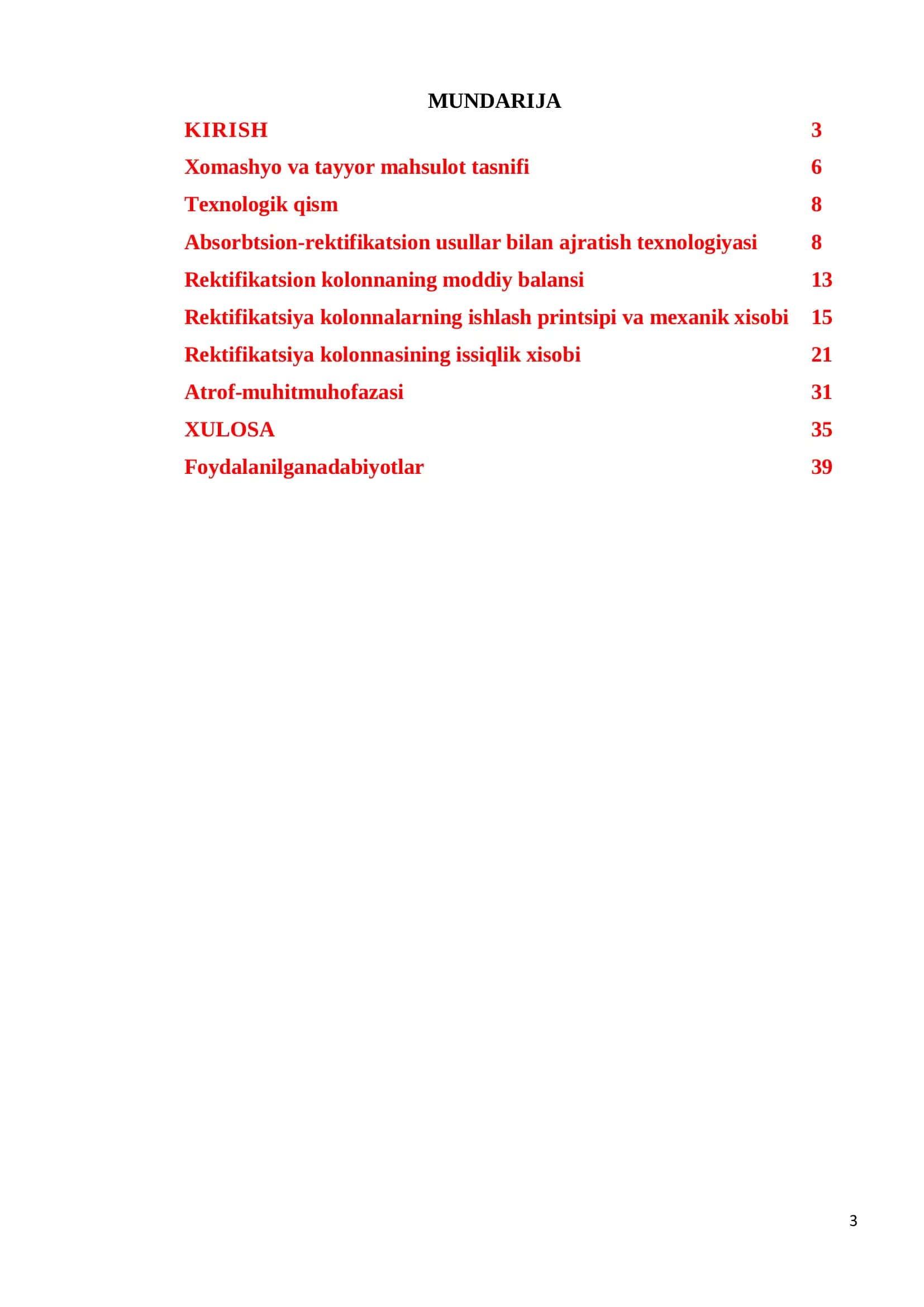 Gazlarni absorbtsion-rektifikatsion usullar bilan ajratish texnologiyasi 3