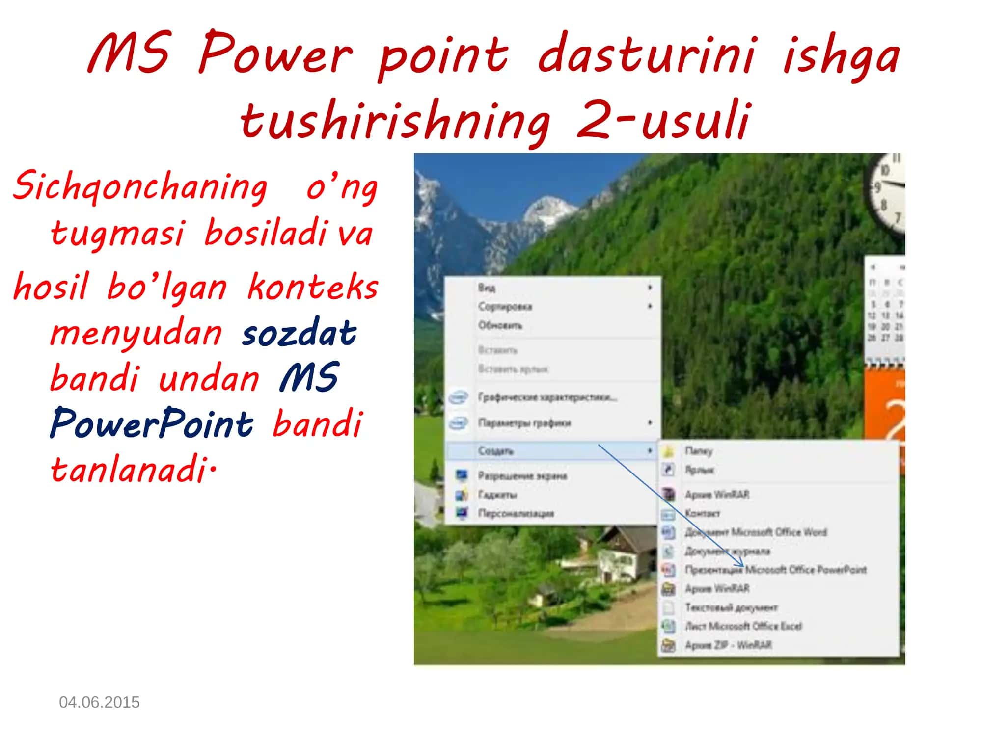 MS Power point dasturi bilan tanishish 3