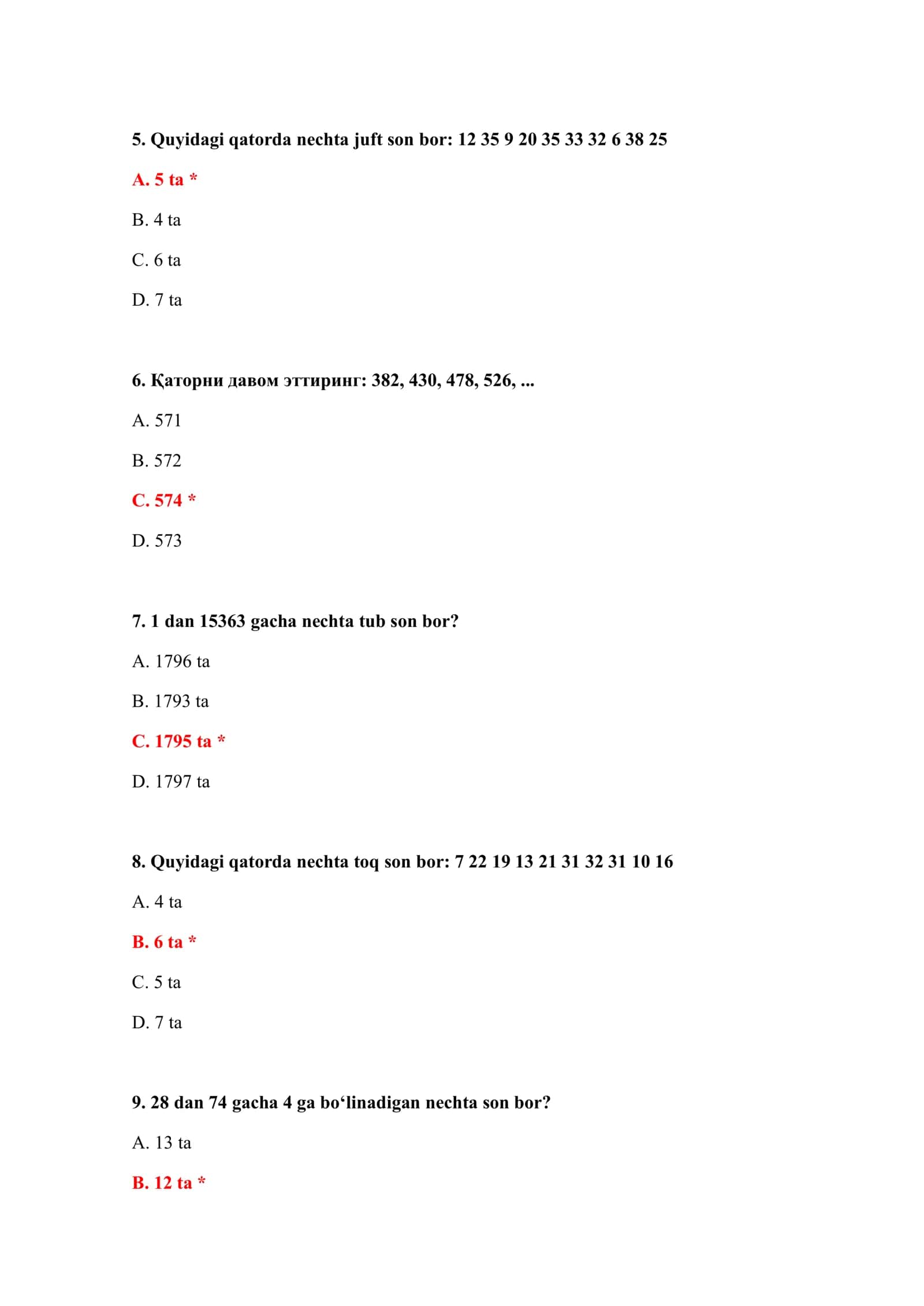 BOJXONA TESTLARINI YUKLAB OLISH 3