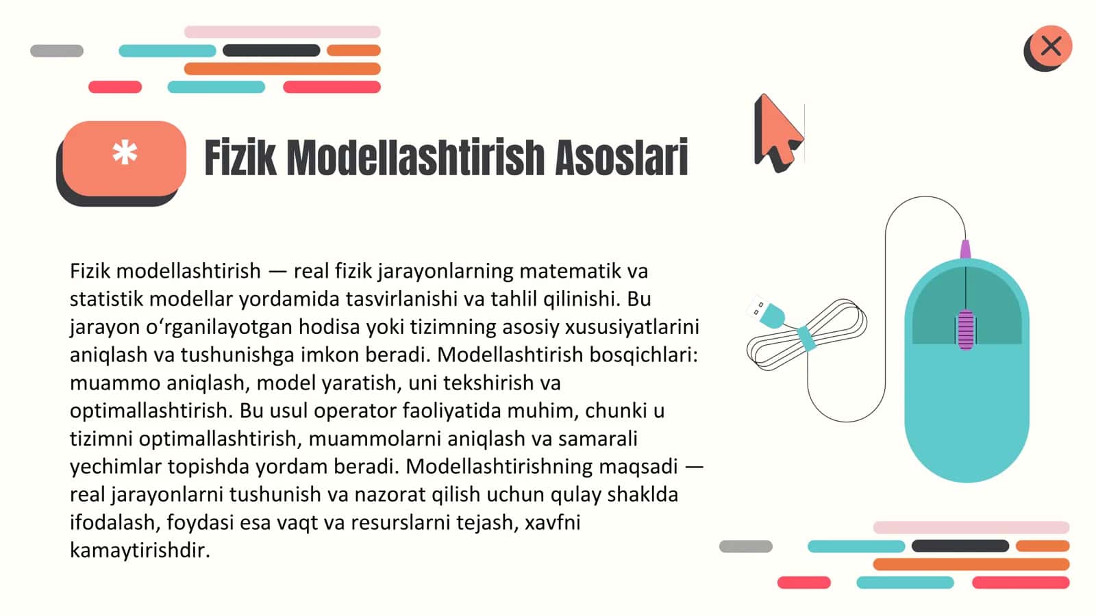 Operator faoliyatini fizik modellashtirish 3