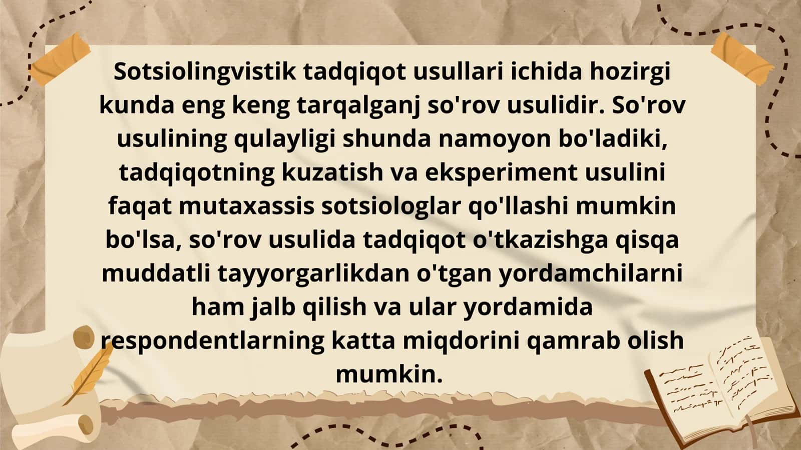 Sotsiolingvistik tadqiqot usullari 3