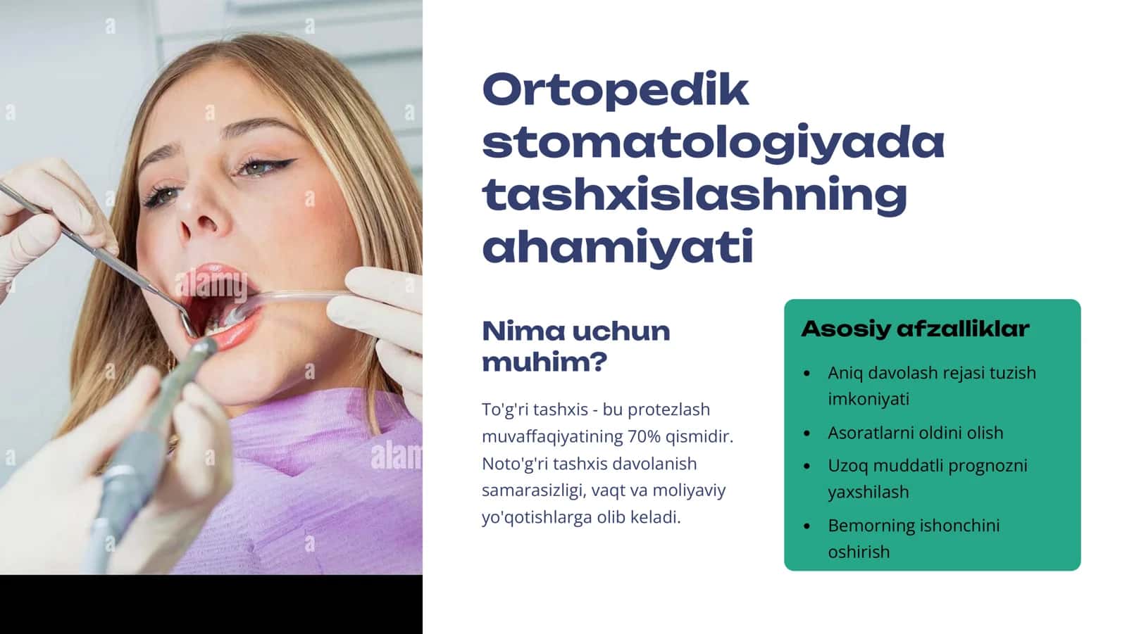 Ortopedik stomatologiya klinikasida tashxislash asoslari. 3