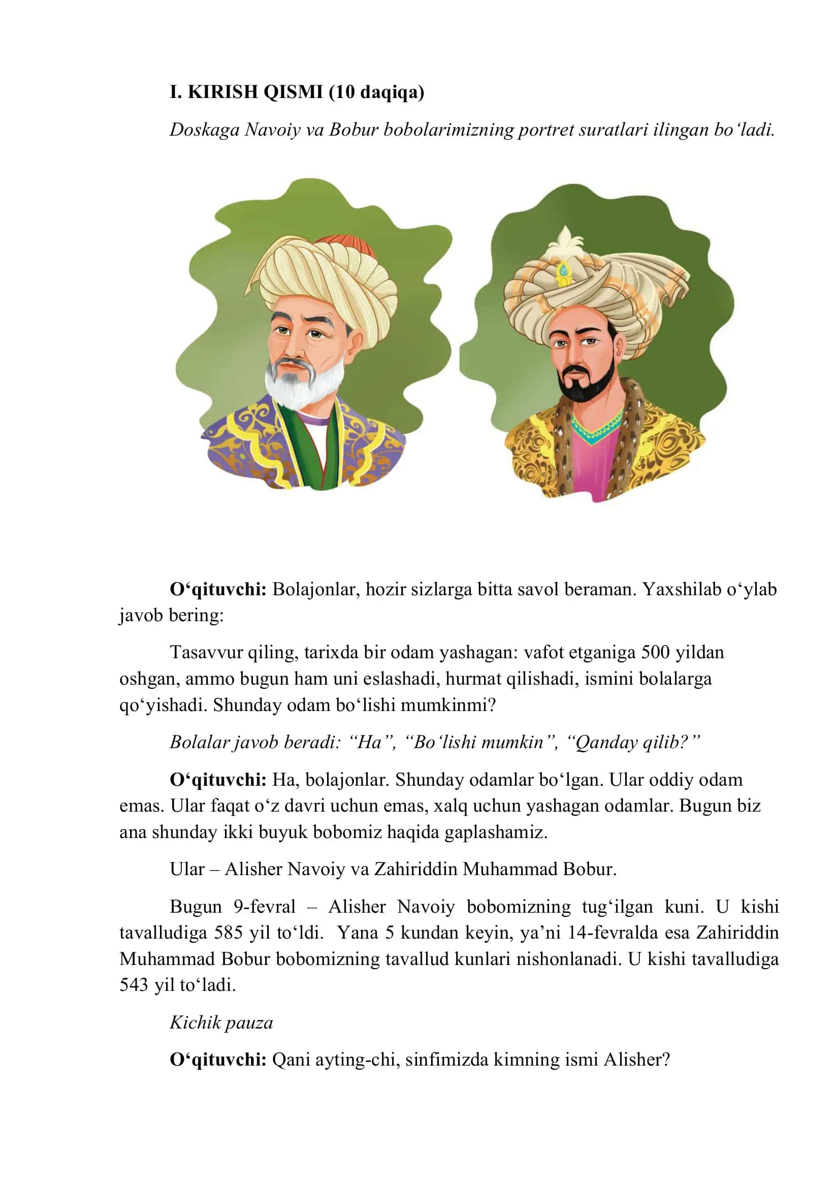 “Kelajak soati” darsining 1-4-sinflar uchun mashg‘ulot ssenariysi 3