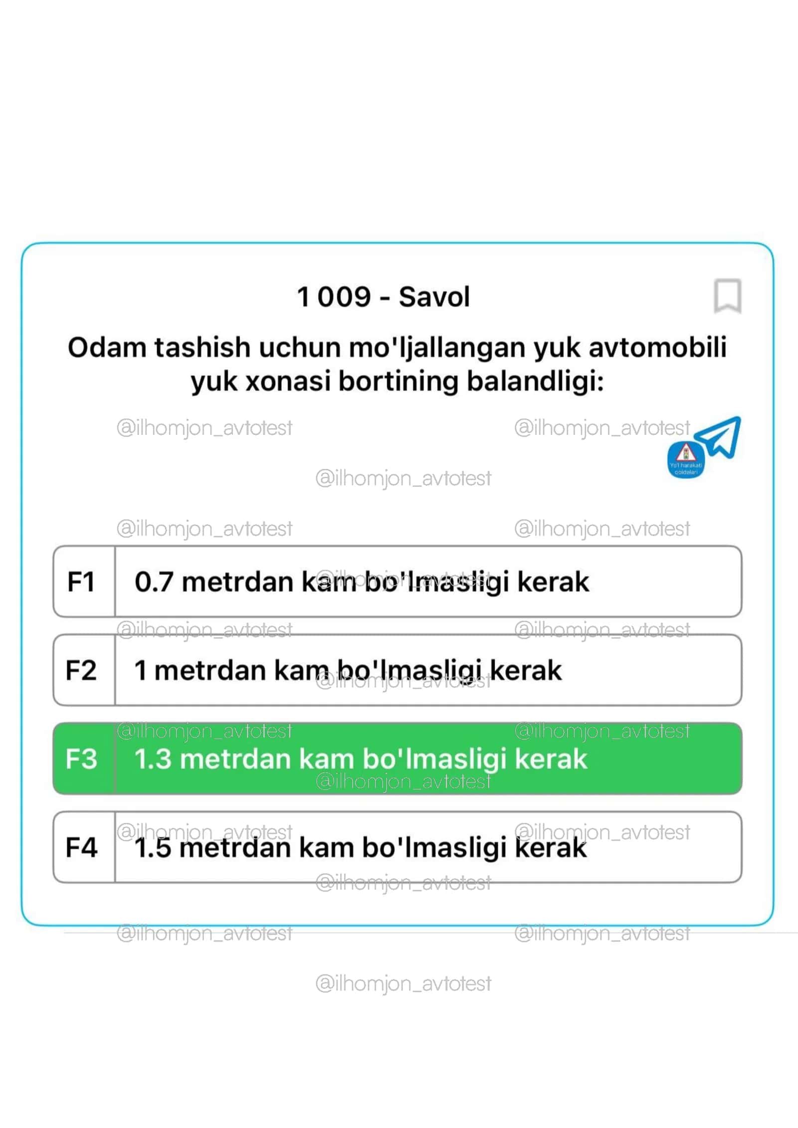 Prava uchun raqamli testlar yig'indisi 3