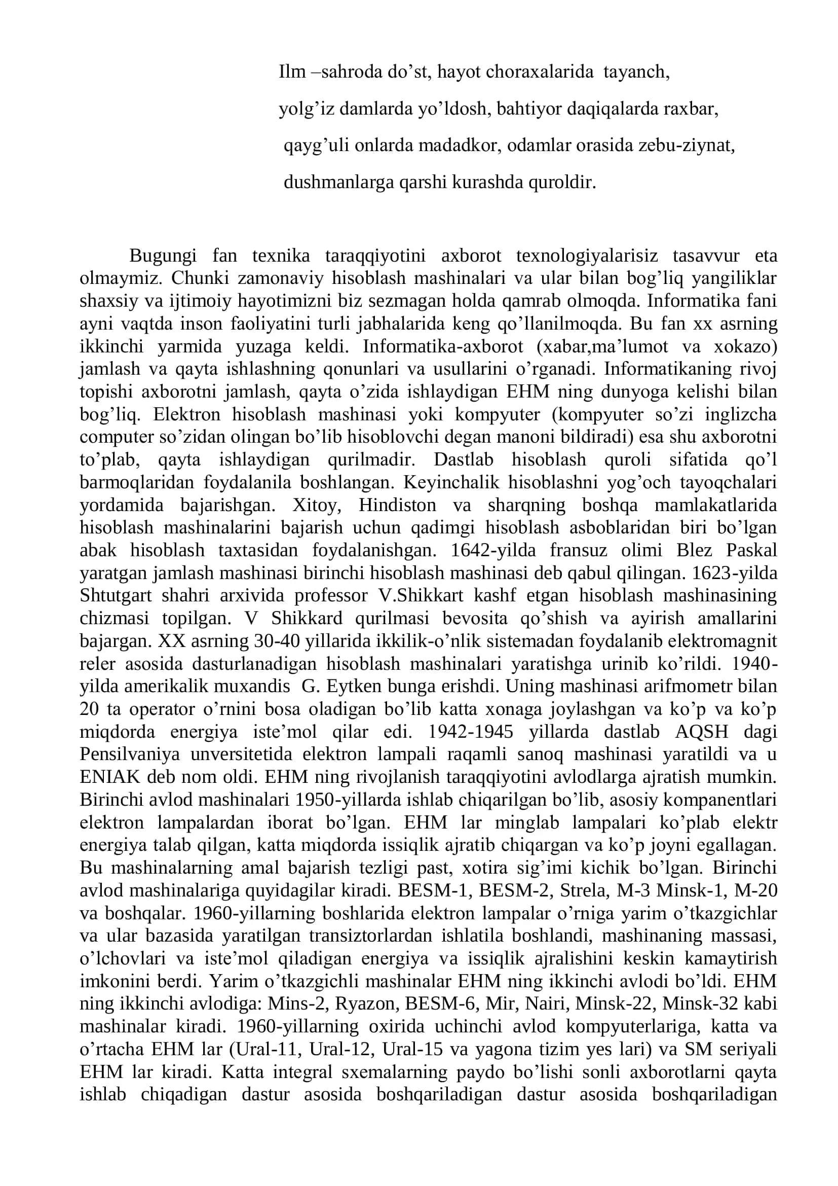 5-KTIAT-13 guruh talabasi - BEKMIRZAYEVA MAFTUNA 3