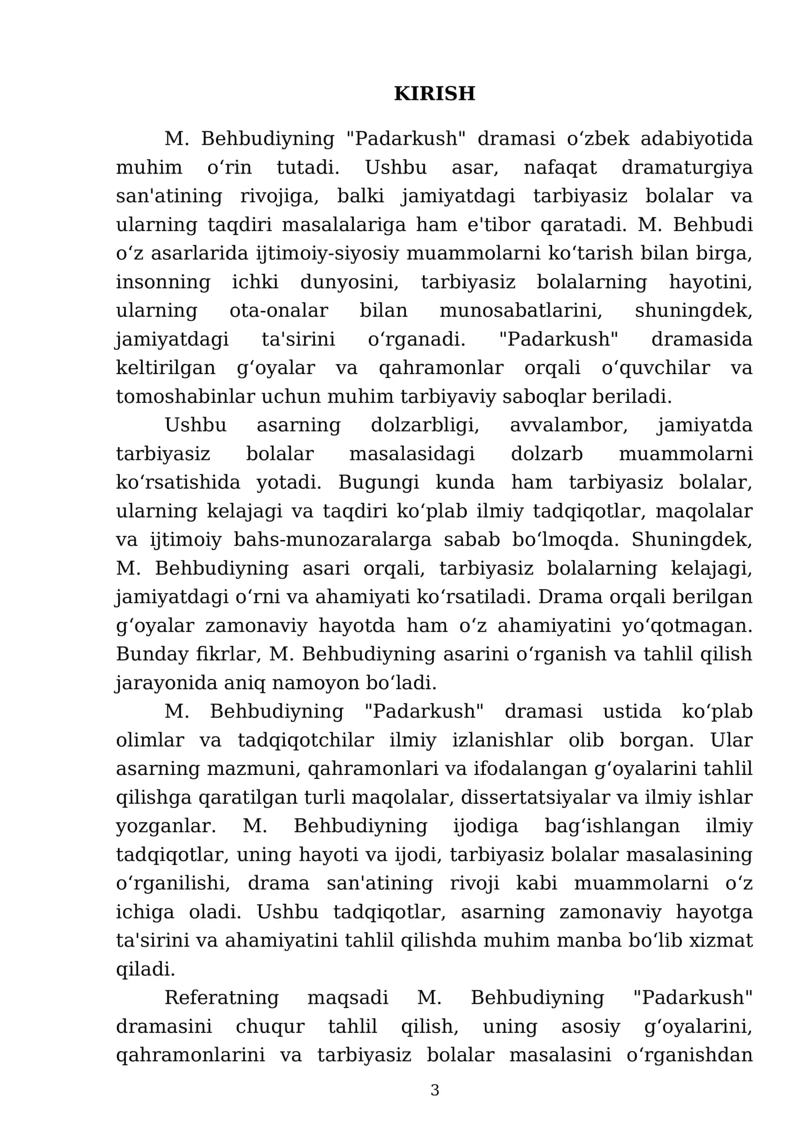 M.Behbudiyning"Padarkush yohud,tarbiyasiz,bolaning,taqdiri,dramasini,sahnalashtirishva,namoyon etish 3
