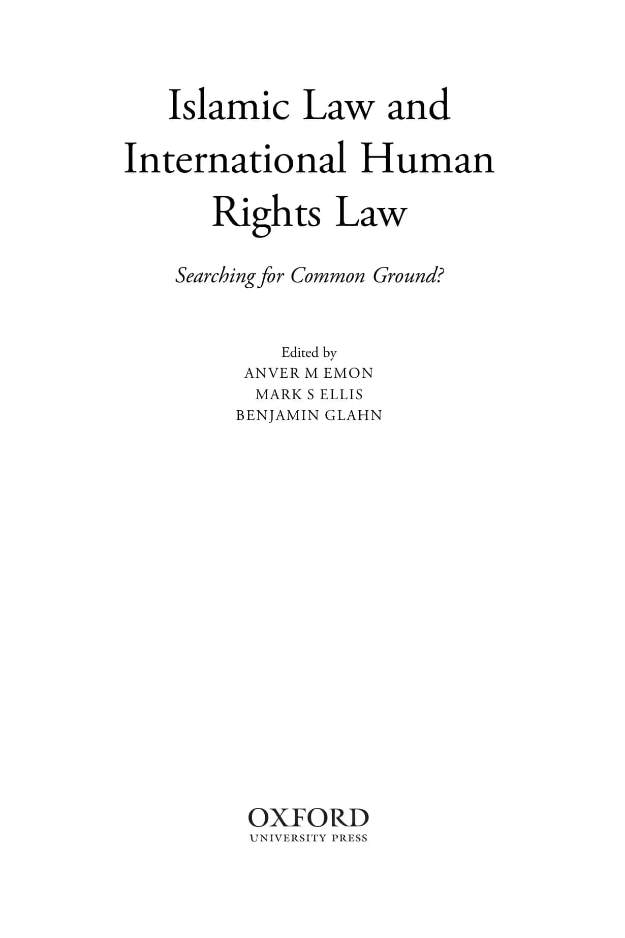 Islamic Law and International Human Rights Law 3