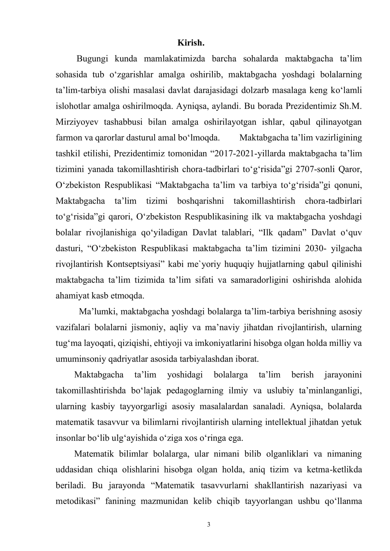 Mantiqiy o‘yinlar va topshiriqlar ta’lim yoshidagi bolalarni matematik ruvojlantirish omili sifatida 3
