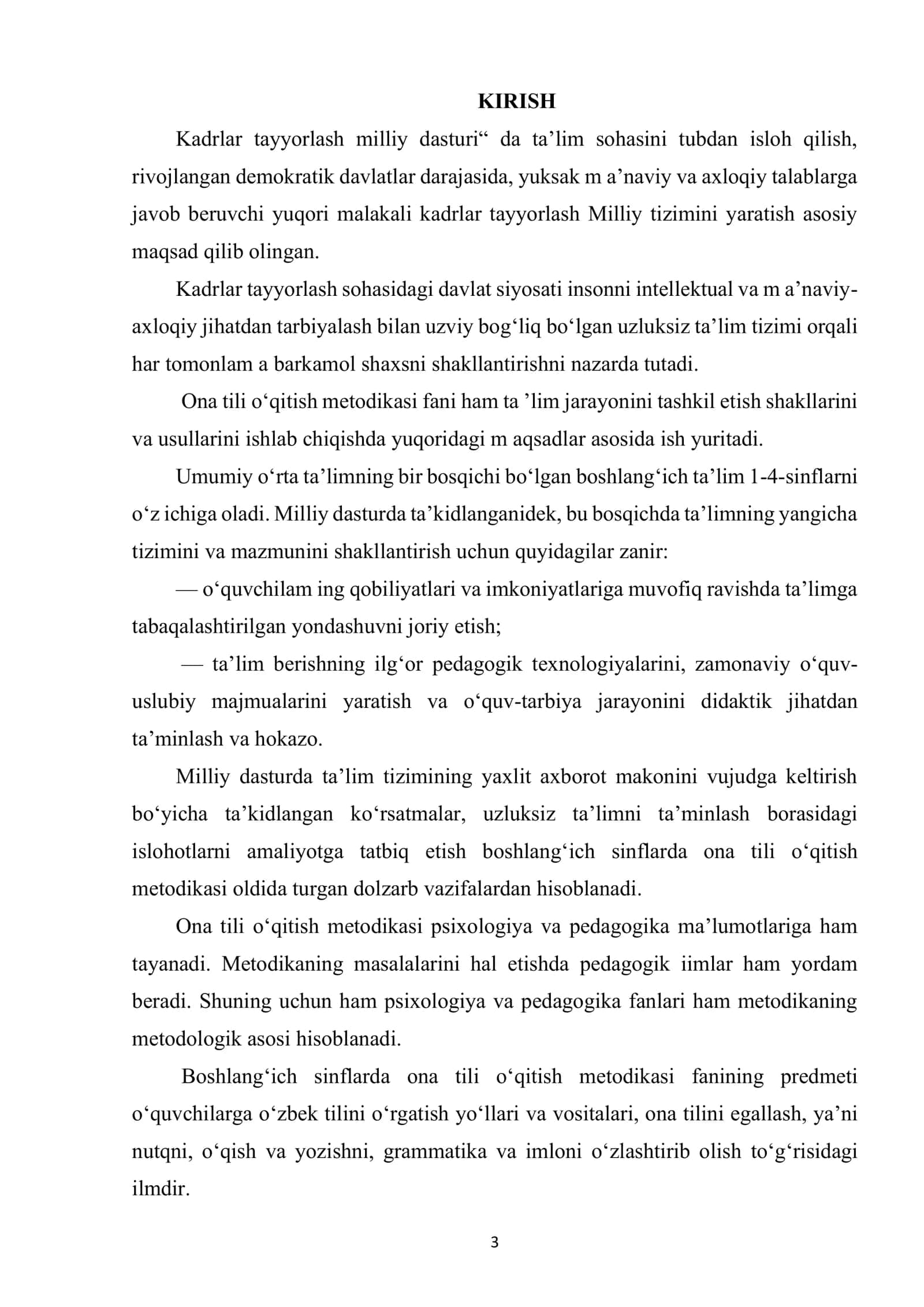 4-sinf ‘Ona tili’darsligining tahlili 3
