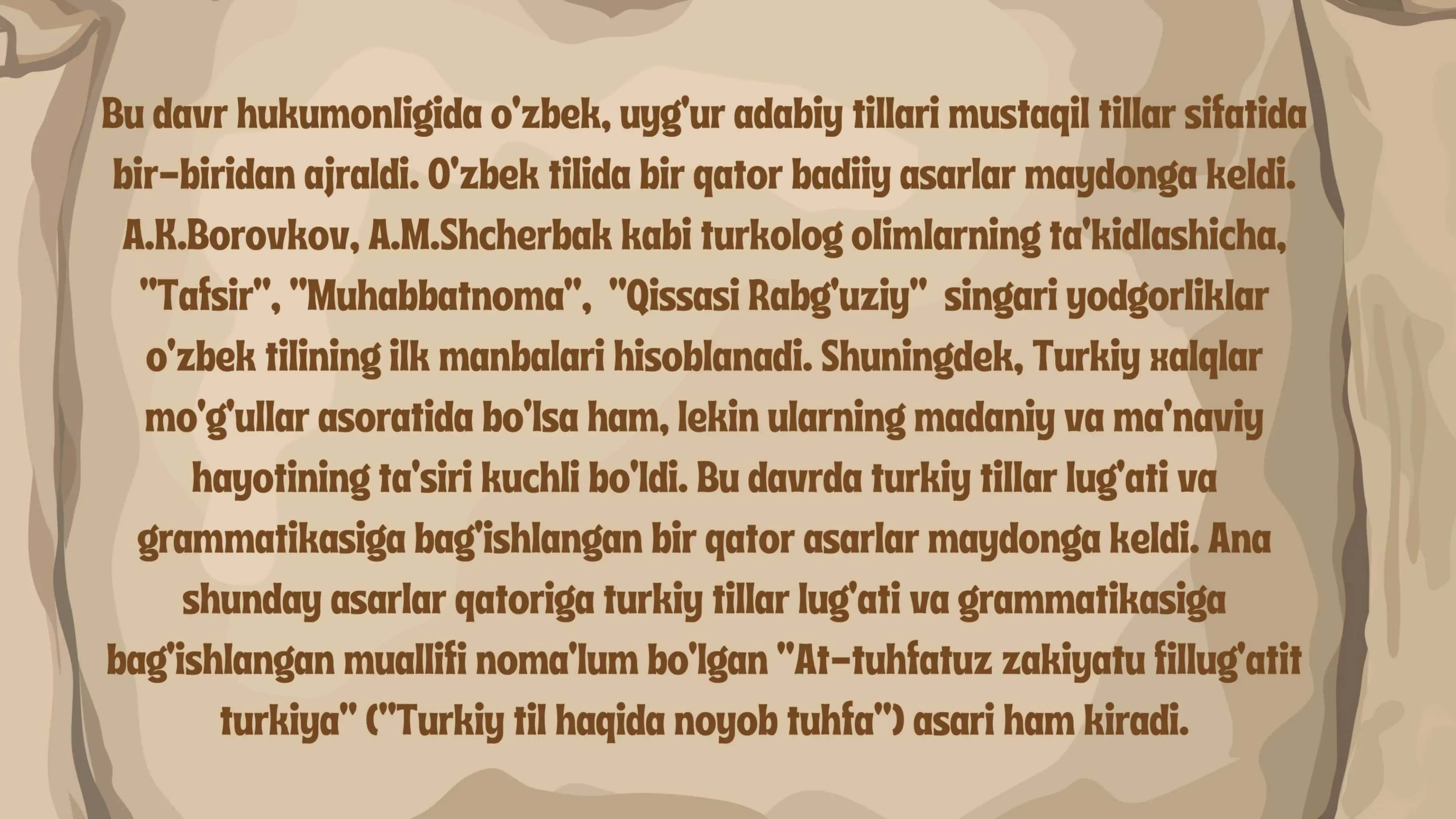Mo'g'ullar davrida yaralilgan yozma manbalarda lilshunoslik masalalari 3