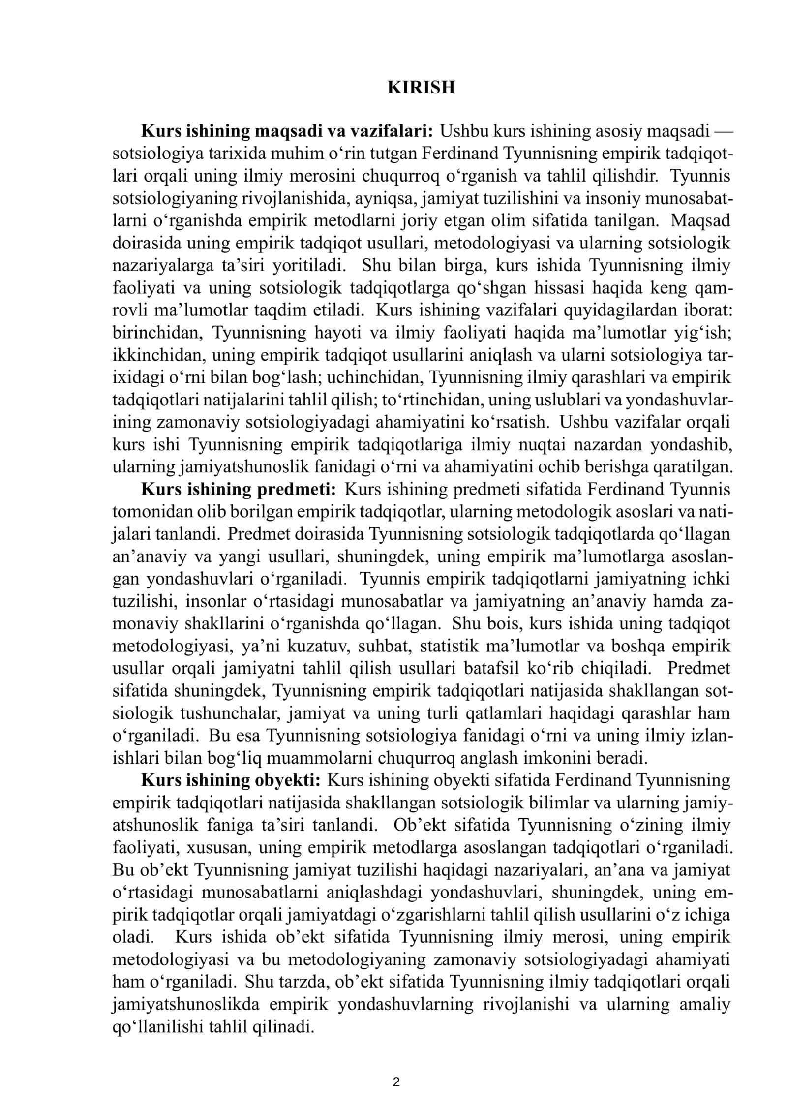 RAMATULLAEVA ALMAXANNING SOTSIOLOGIYA TARIXI FANIDAN TAYYORLAGAN KURS ISHI 3