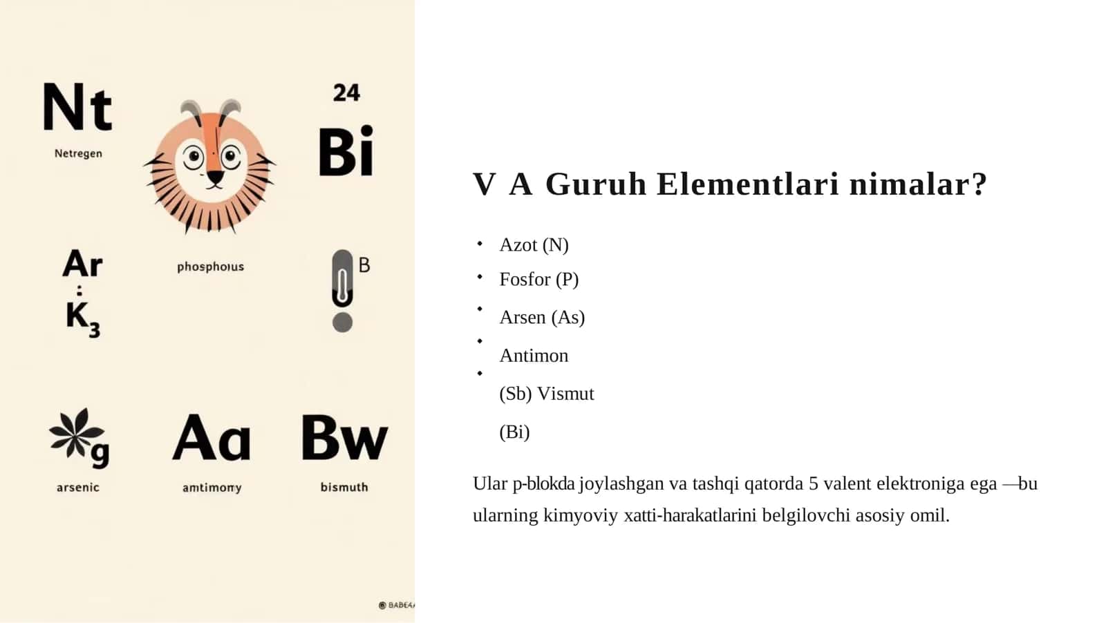 V A Guruh Elementlari 3