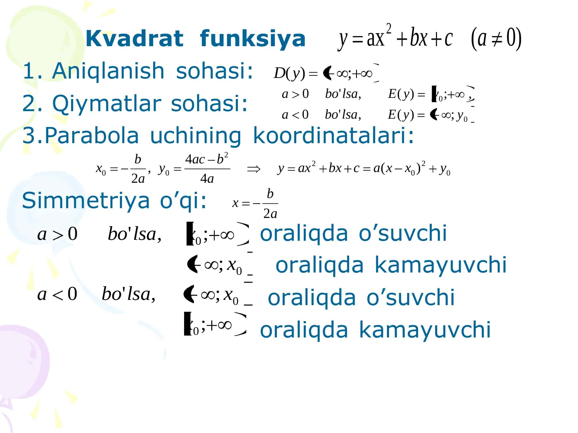 Chiziqli funksiya 3