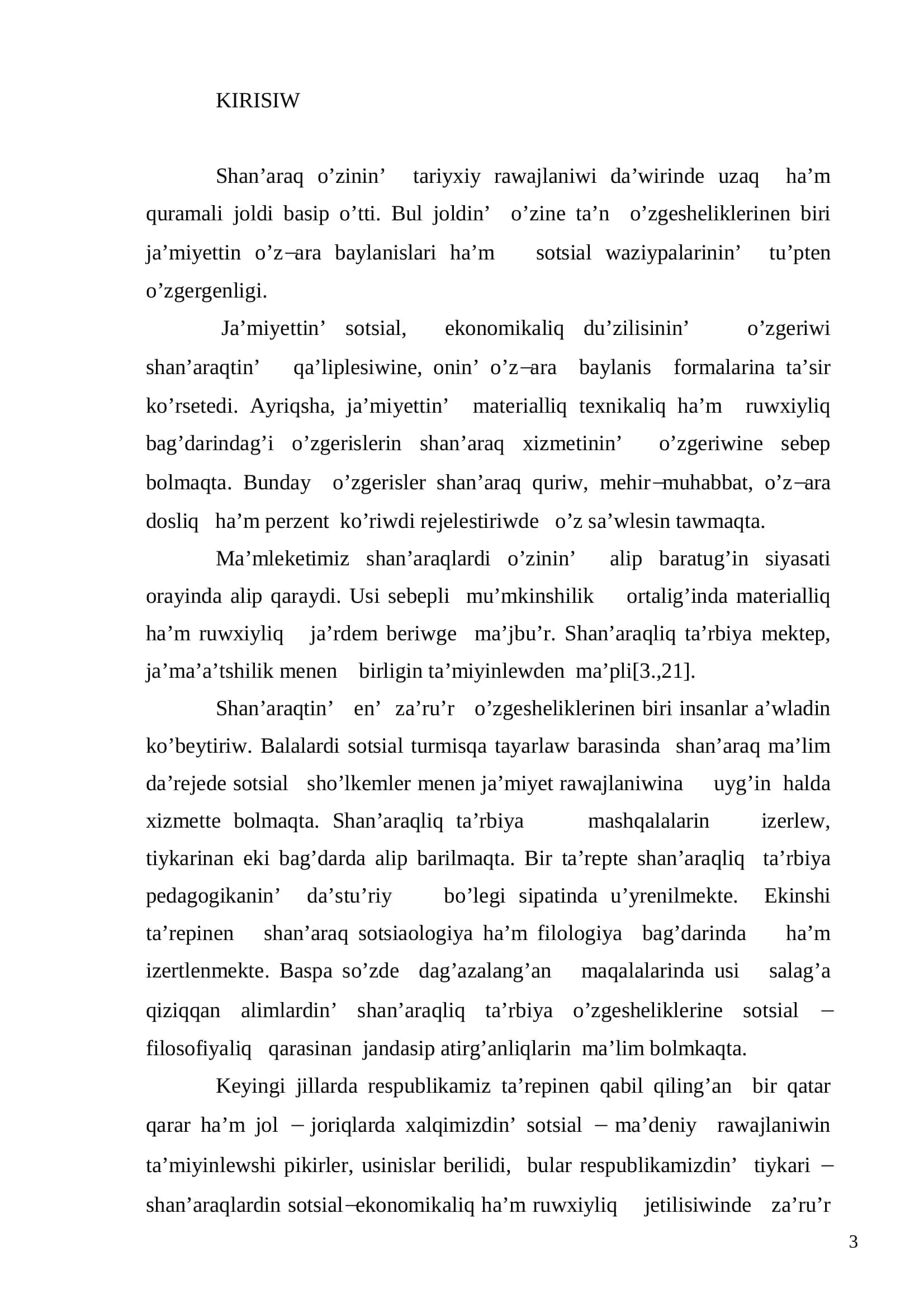 «Pedagogika ha`m psixologiya» ta`lim bag`dari 3