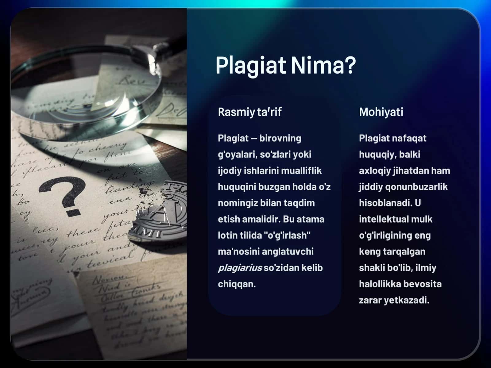 Ilmiy Ishda Plagiat: Tushuncha, Shakllari va Oqibatlari 3