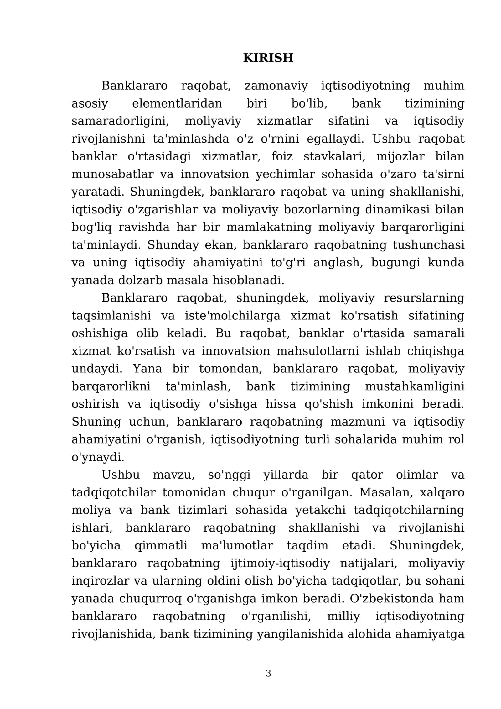Banklararo raqobat va uning shakillanish asoslari 3