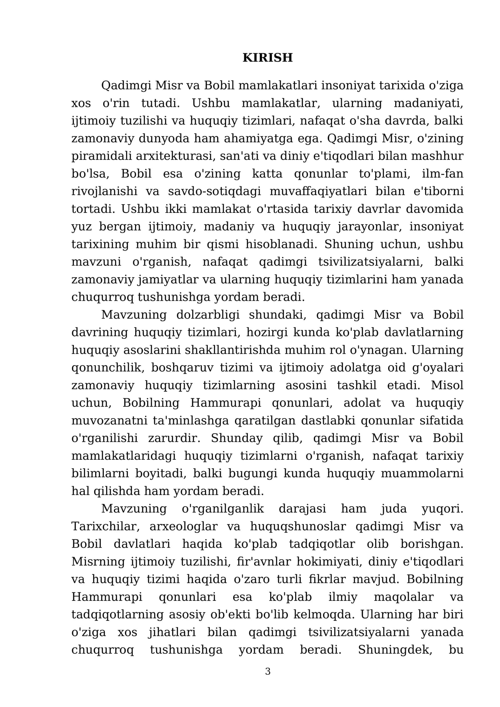 Qadimgi Misr va Bobil mamlakatlari davlati va huquqi 3