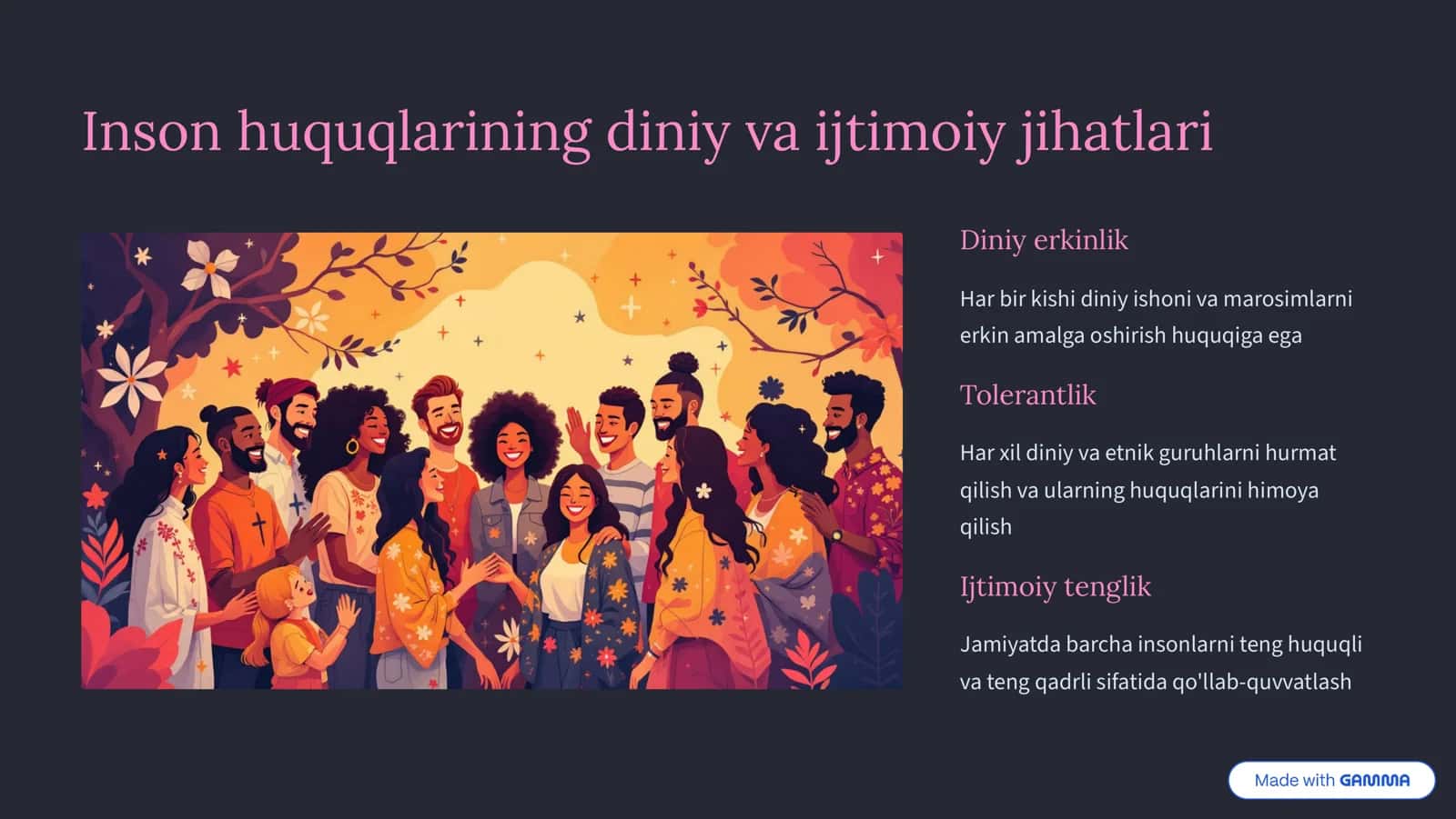 Islomda Inson Huquq va Erkinliklarini Ta'minlanishining O'ziga Xos Jihathlari 3