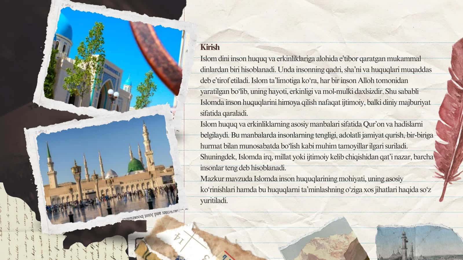 Islomda inson huquq va erkinliklarini ta’minlanishining o‘ziga xos jihatlari 3
