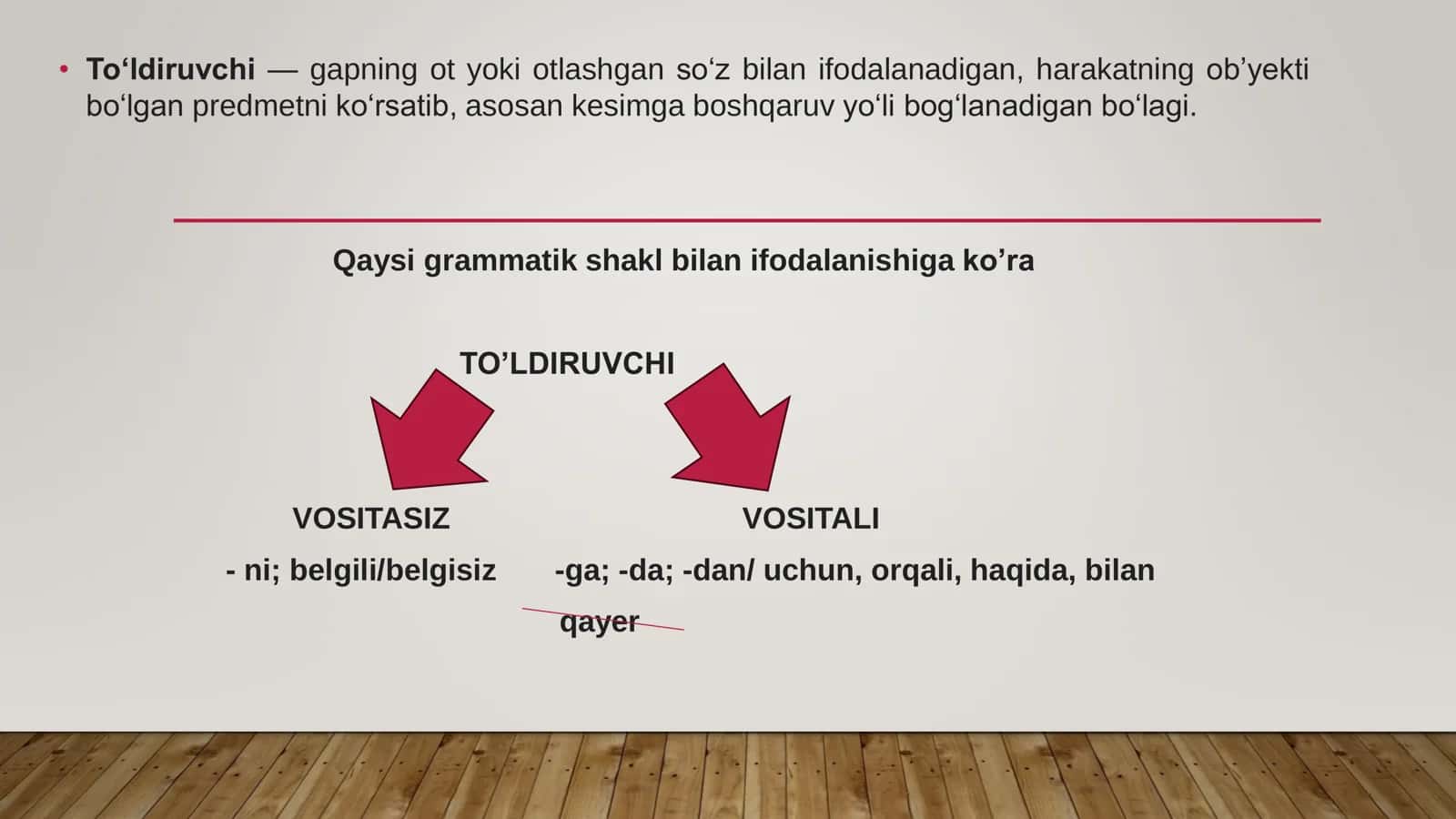 GAPNING IKKINCHI DARAJALI BO’LAKLARI 3