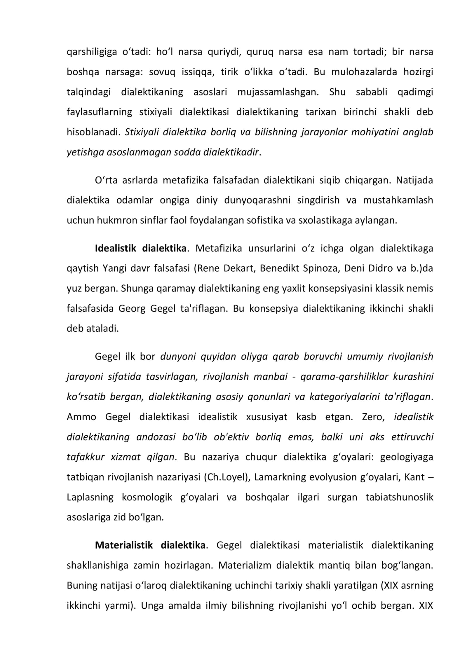 Miqdor va sifat o‘zgarishlari dialektikasi 3