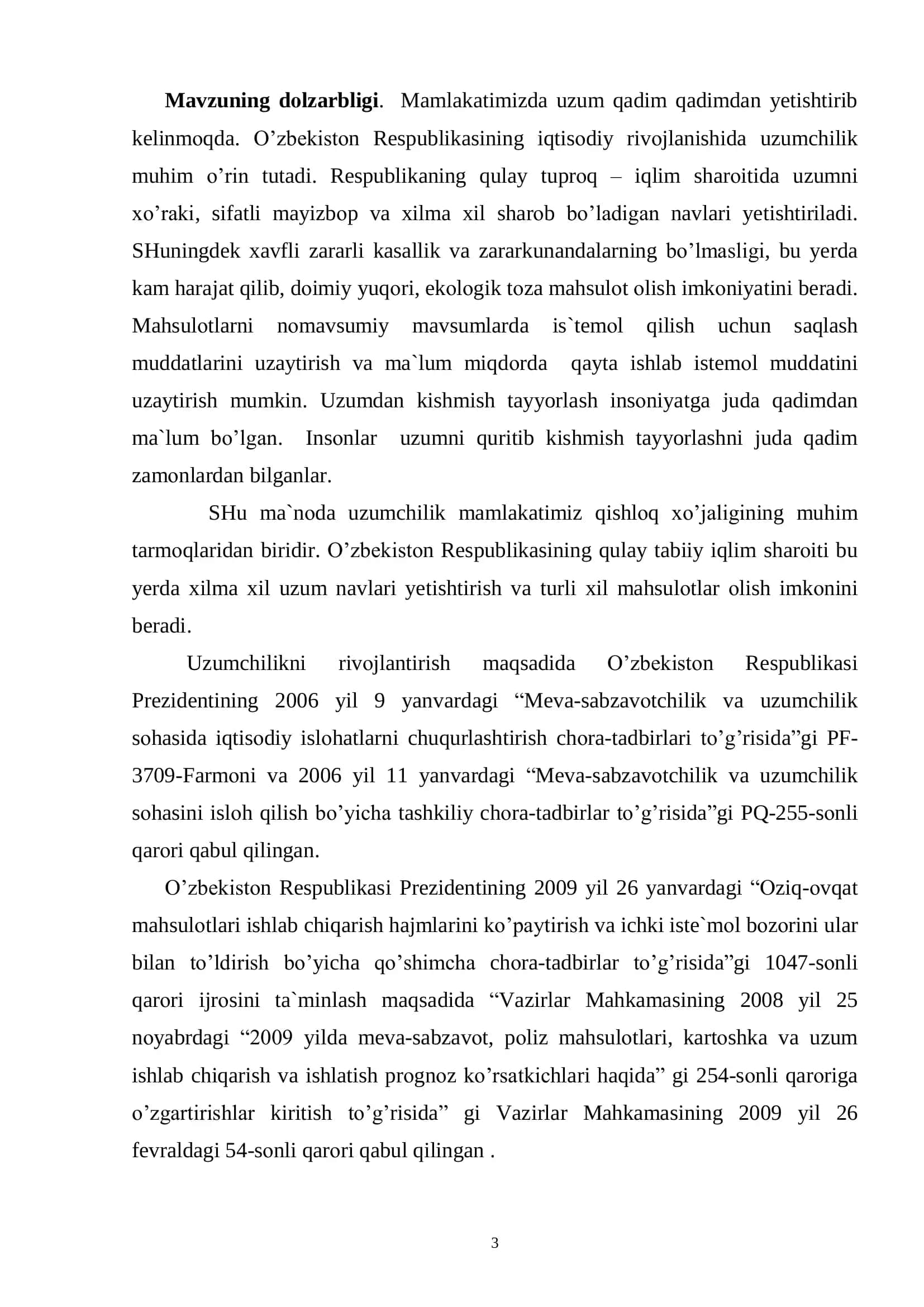 Kishmish sifatiga uzumni quritish usullarining ta’siri 3