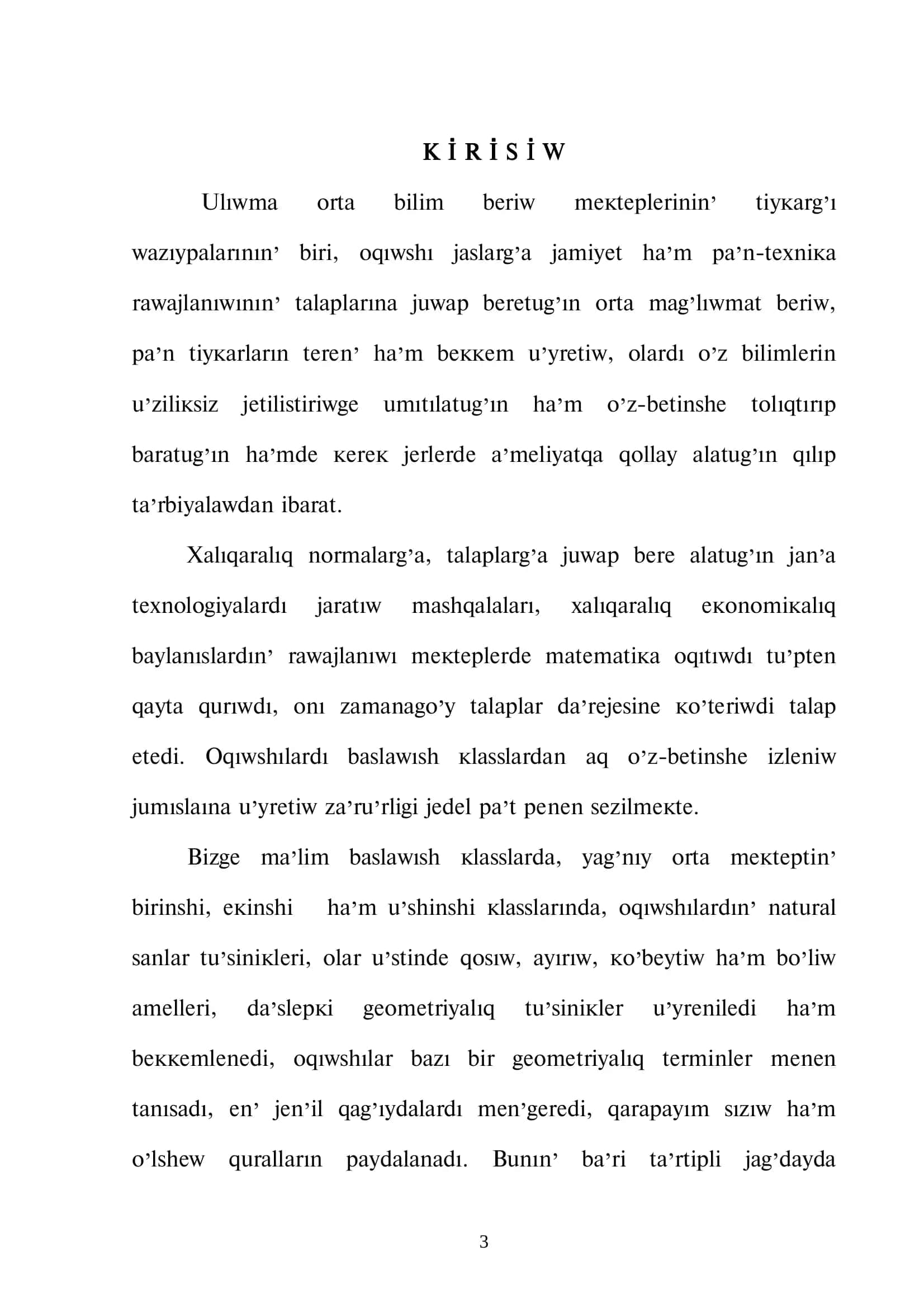 Baslawish talim metodikasi 3