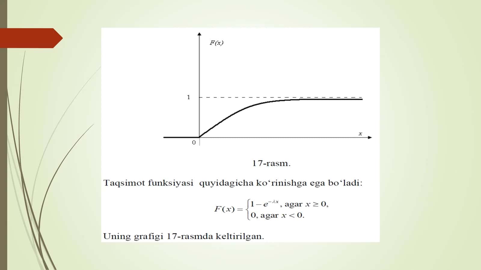 NORMAL TAQSIMOT QONUNI VA XOSSALARI. KO‘RSATKICHLI TAQSIMOT QONUNI VA TADBIQLARI 3
