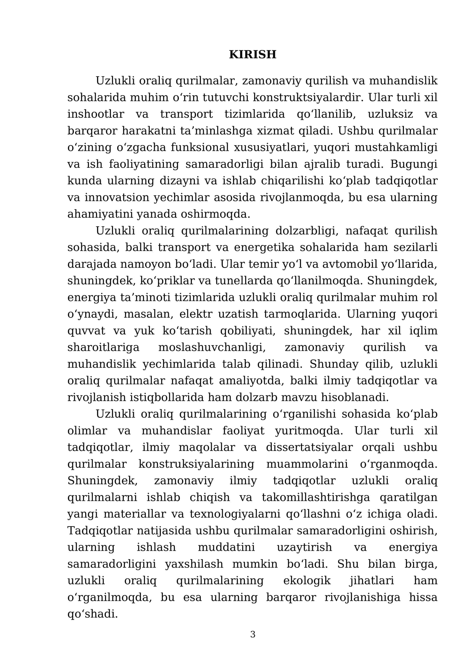 Uzlukli oraliq qurilmalar konstruksiyalari 3