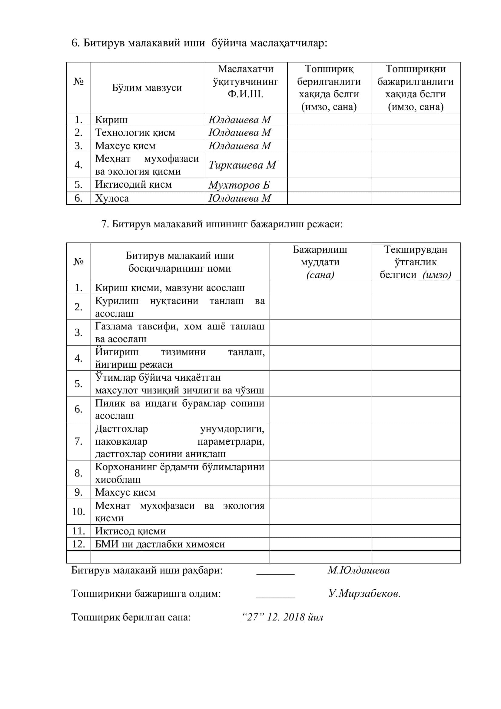 Rieter фирмаси ускуналари билан жиҳозланган, қуввати 2 пилта бирлаштирувчи машина бўлган 620 арт.газламани танда ипи учун технологик жараёнлар лойиҳалансин 3